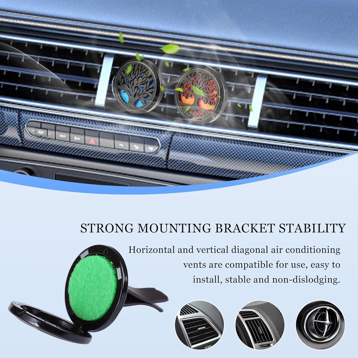 2 Clips de Ventilación KVAEY para Difusor de Auto - Negro