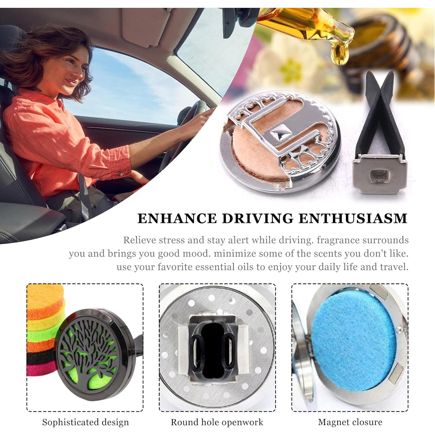 2 Clips de Ventilación KVAEY para Difusor de Auto - Negro