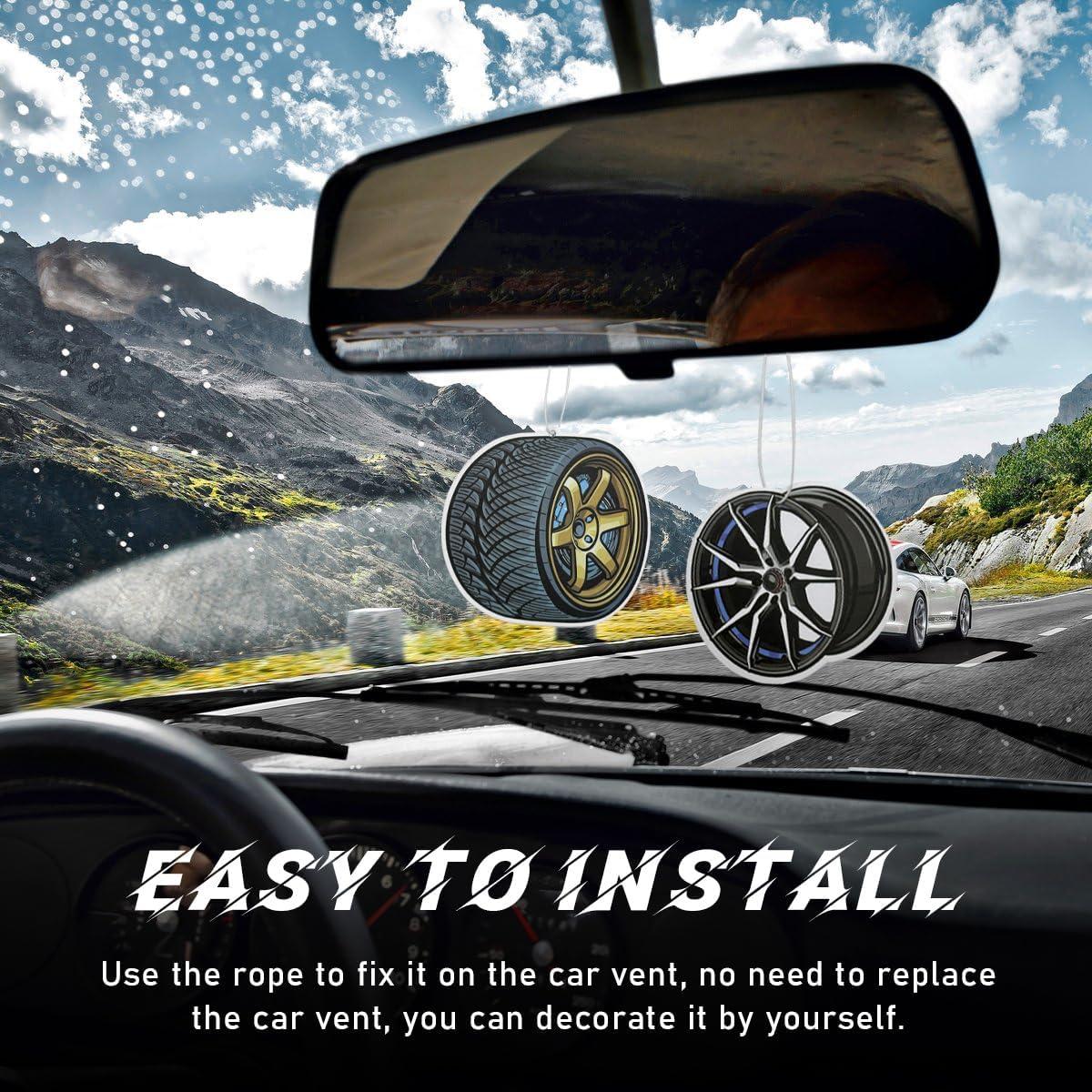 Ambientador de Auto Colgante Ohleats 5 PCS Aromatizante Negro