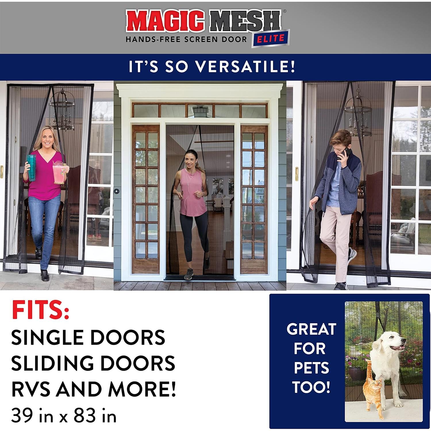 Magic Mesh Elite | Pantalla Magnética para Puerta 83x39cm