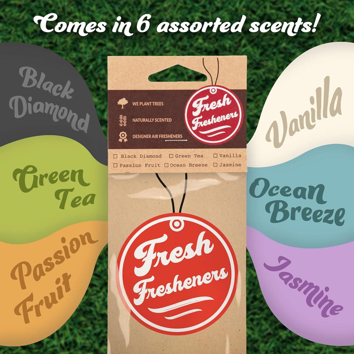 Ambientador de coche Fresh Fresheners - 3 paquetes aroma natural