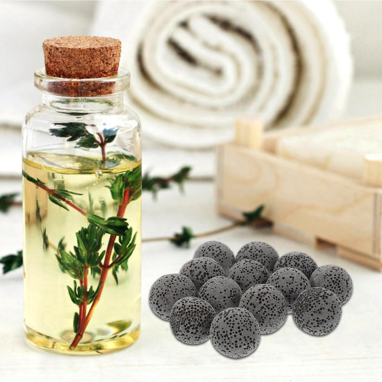 20 Piedras Difusoras de Aceite Esencial Baluue 1.57 cm Grises