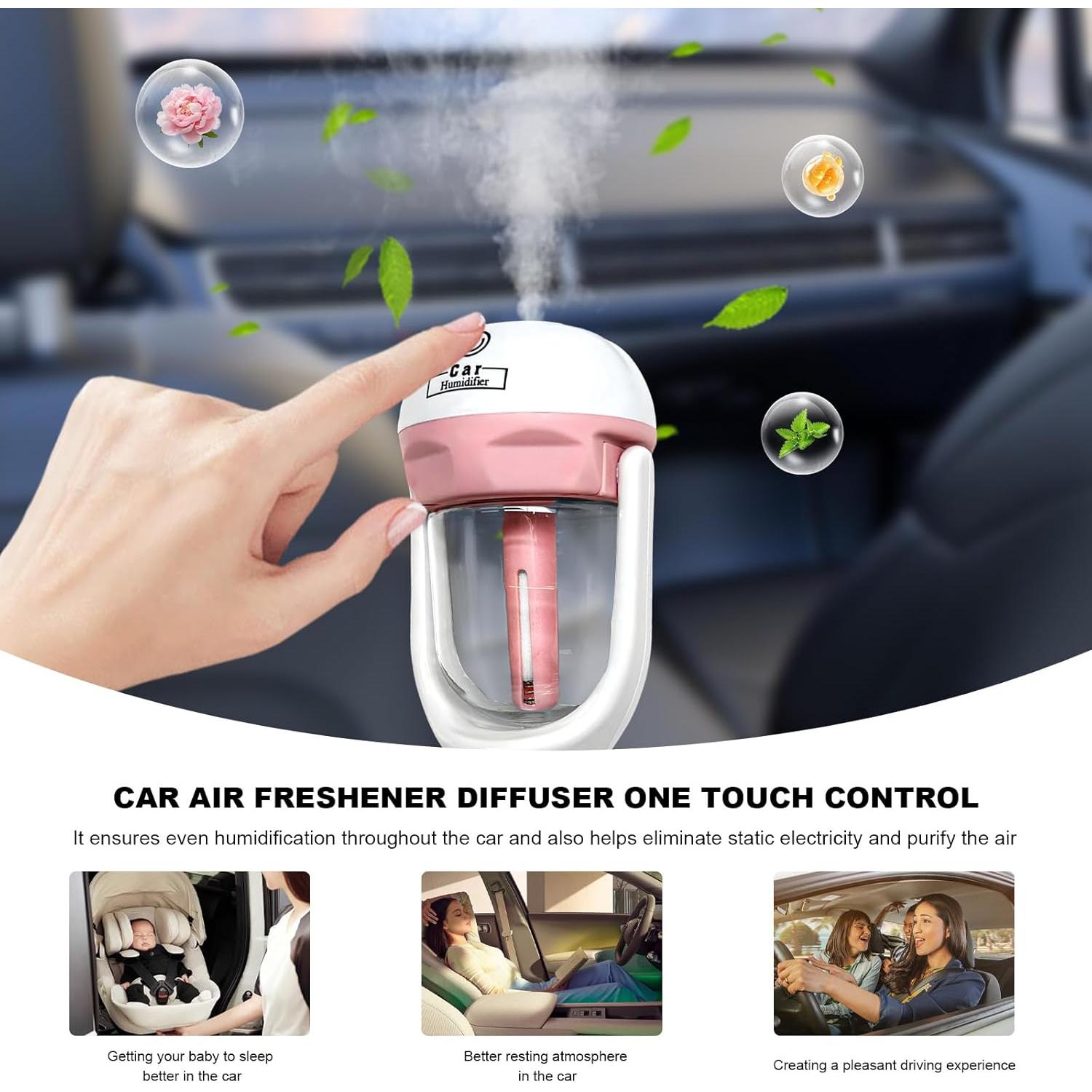 Humidificador de coche MUQIDA 50ml difusor de aceites 12V