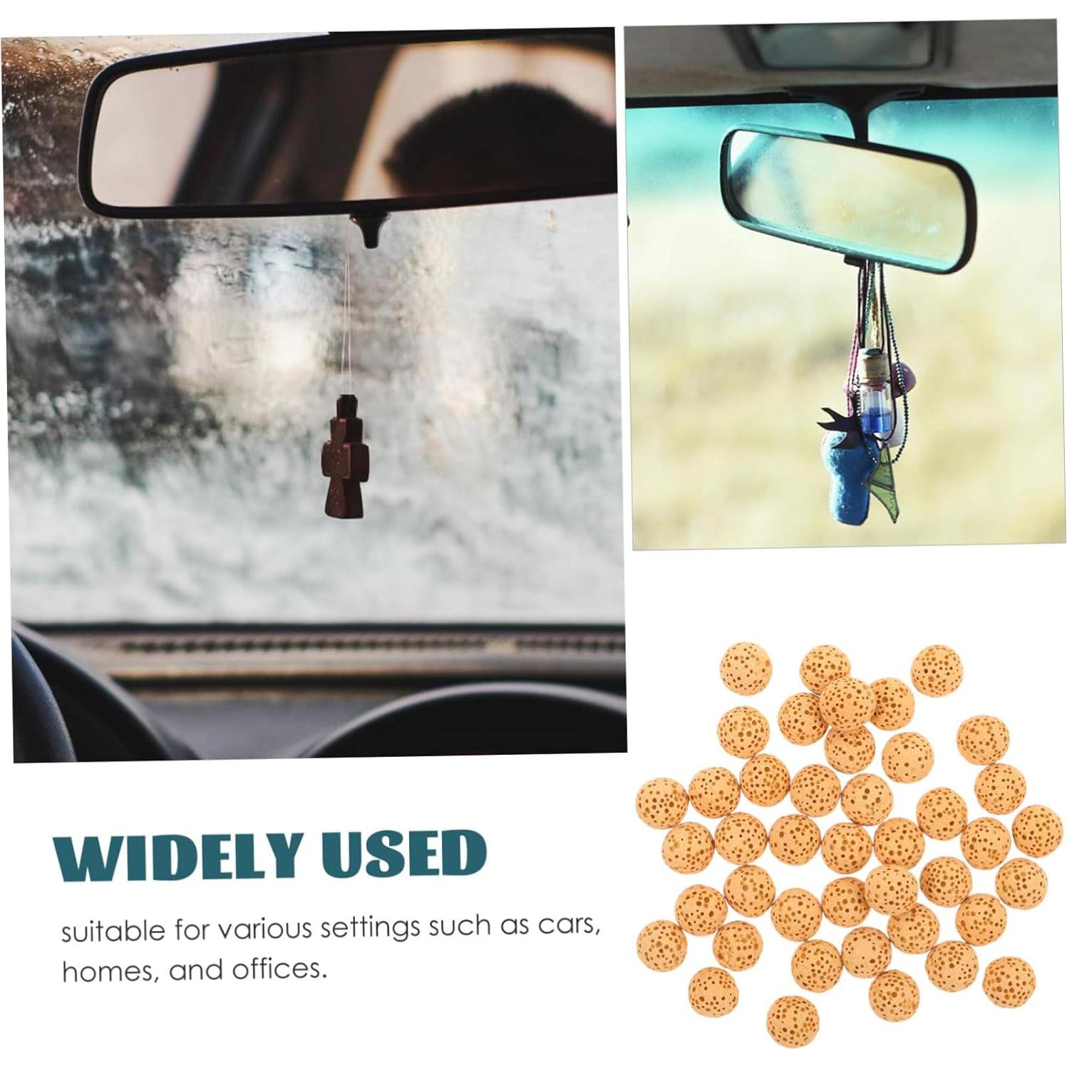 Cabilock 50 Pcs Perlas de Lava Volcánica para Aromaterapia