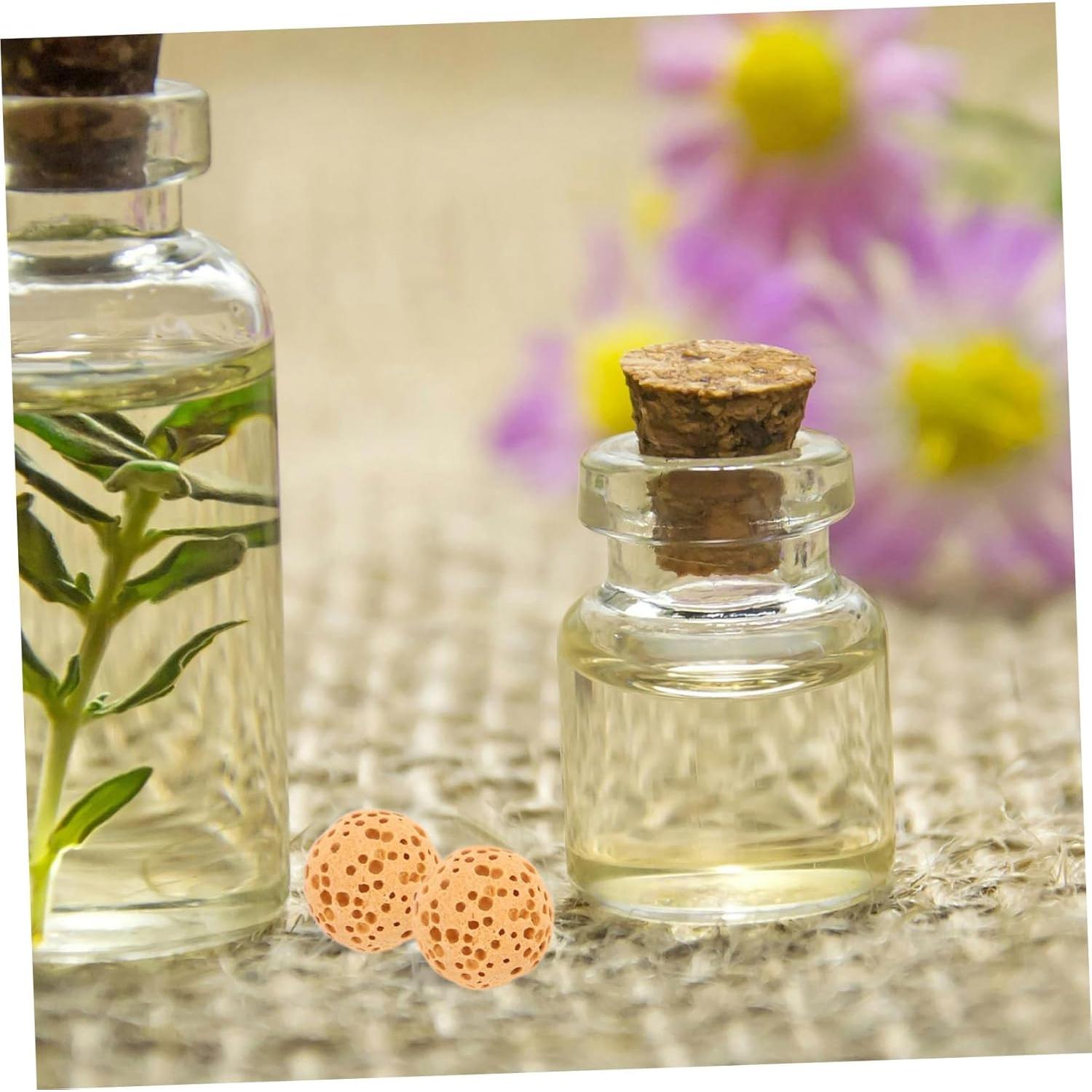 Cabilock 50 Pcs Perlas de Lava Volcánica para Aromaterapia