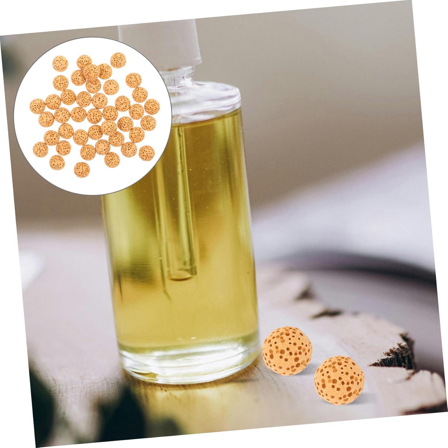 Cabilock 50 Pcs Perlas de Lava Volcánica para Aromaterapia