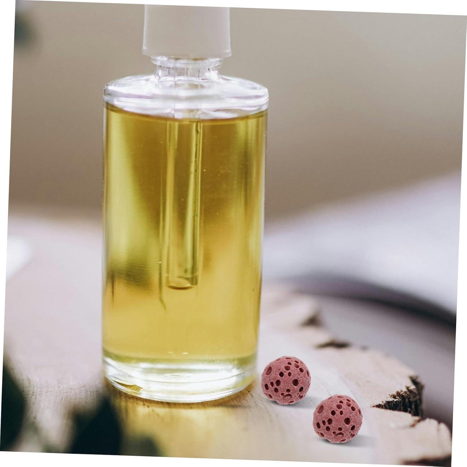 20 Perlas de Roca Volcánica Natural para Aromaterapia Automotriz