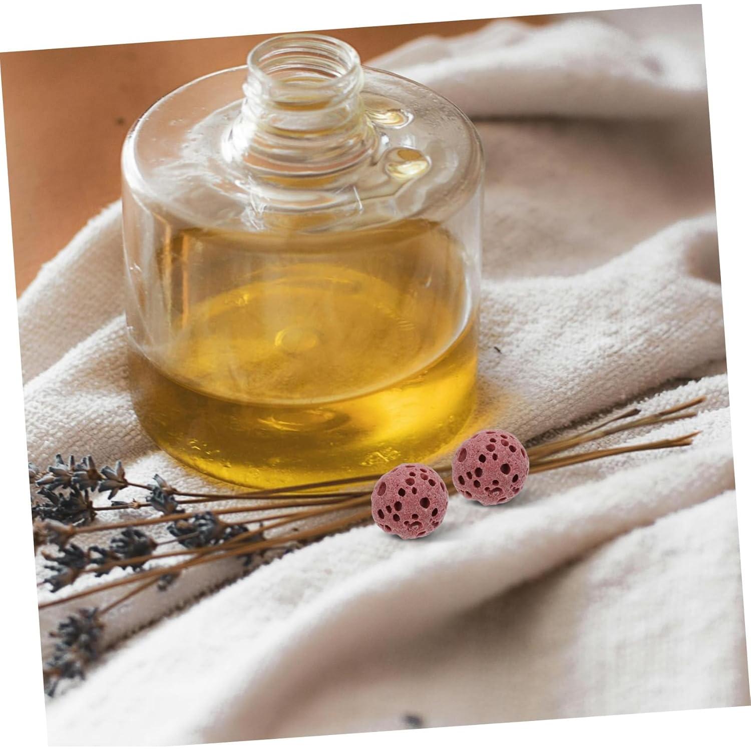 20 Perlas de Roca Volcánica Natural para Aromaterapia Automotriz