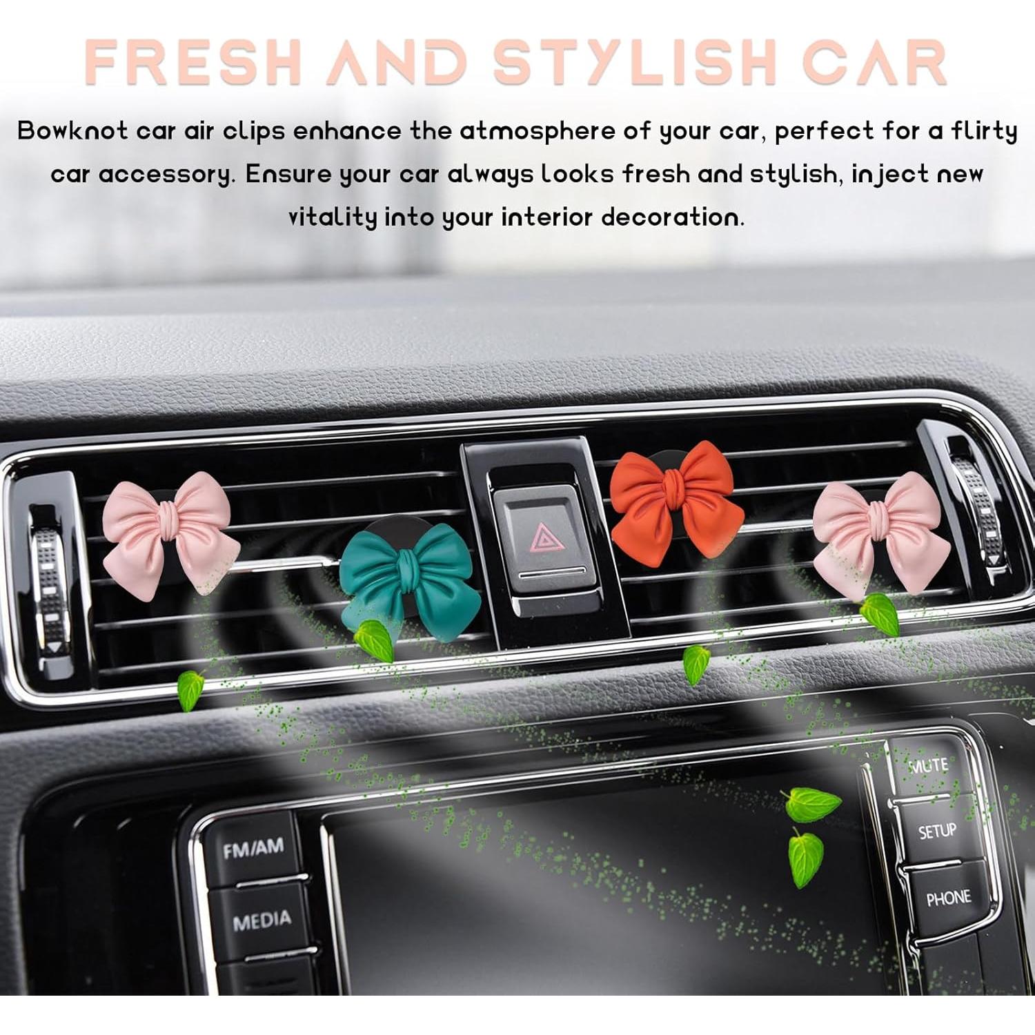 Ambientador de Auto KVAEY 9 PCS Lazo Rosa Universal