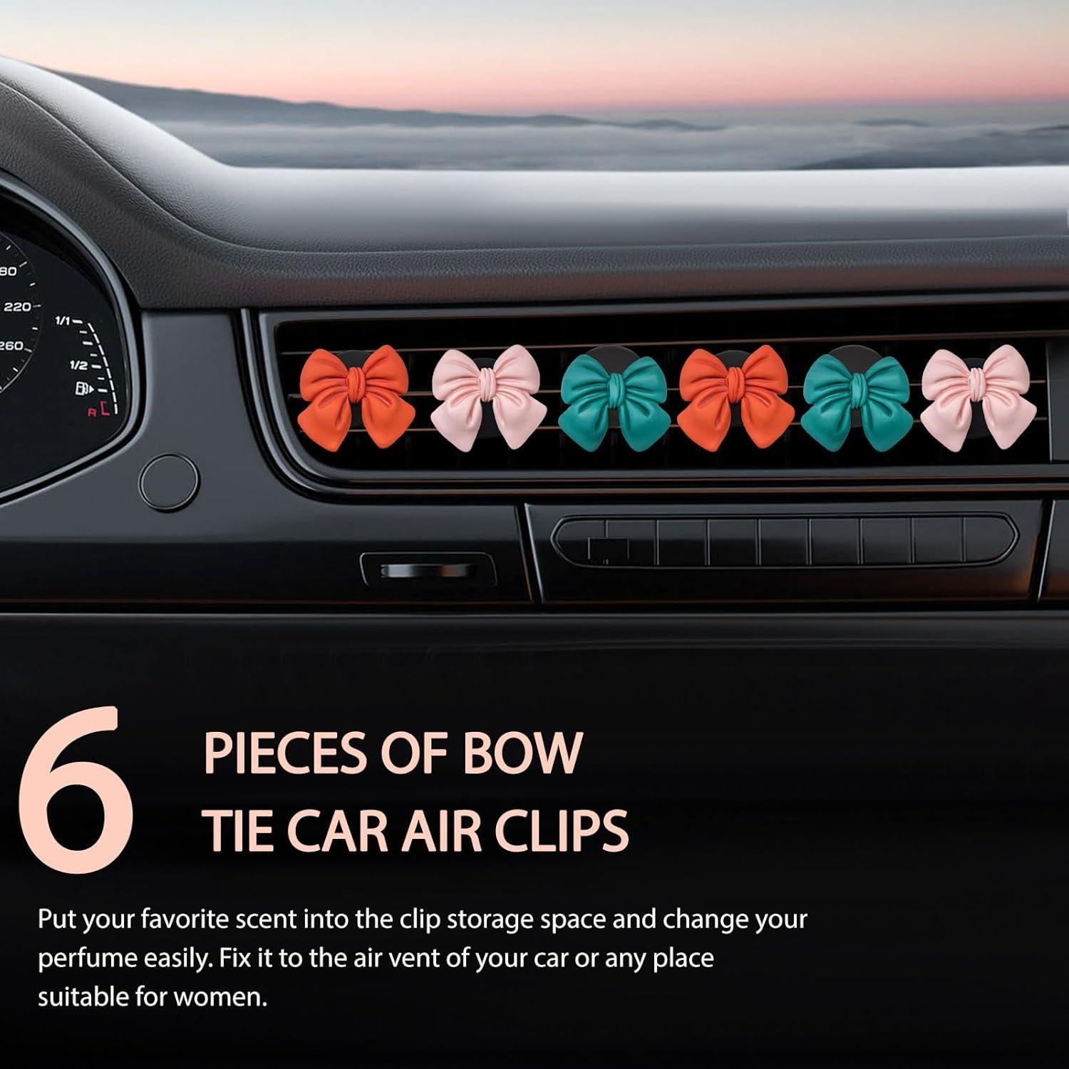 Ambientador de Auto KVAEY 9 PCS Lazo Rosa Universal