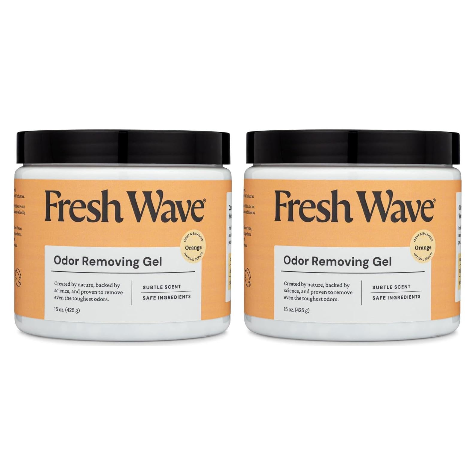Gel Eliminador de Olores Fresh Wave Naranja 425 g - Paquete de 2