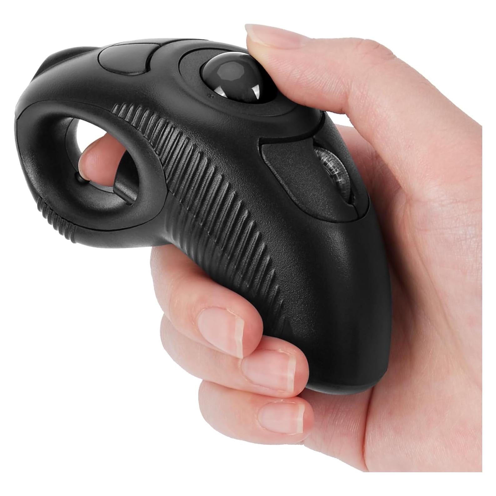 Mouse Inalámbrico USB Welspo con Bola de Seguimiento y Puntero Láser