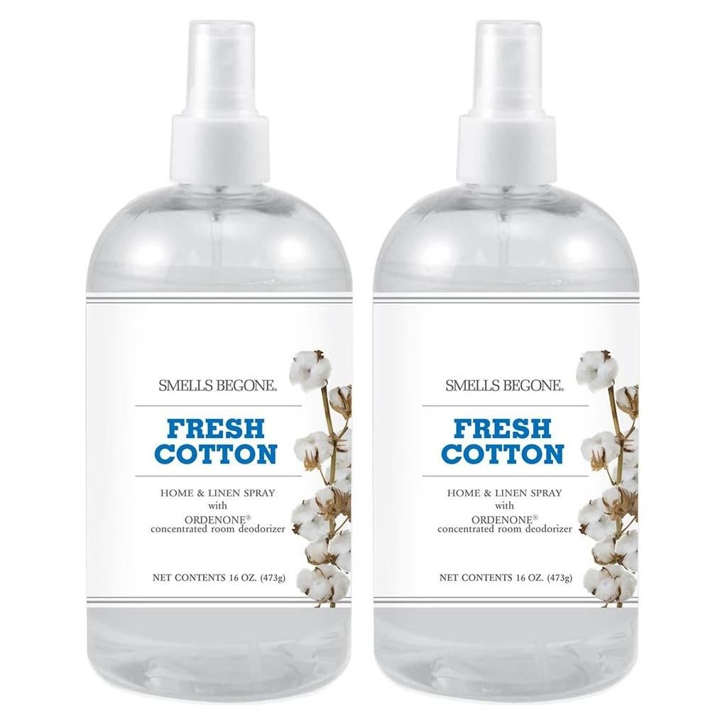 Ambientador SMELLS BEGONE 2x453.6g Algodón Fresco - Eliminador de Olores