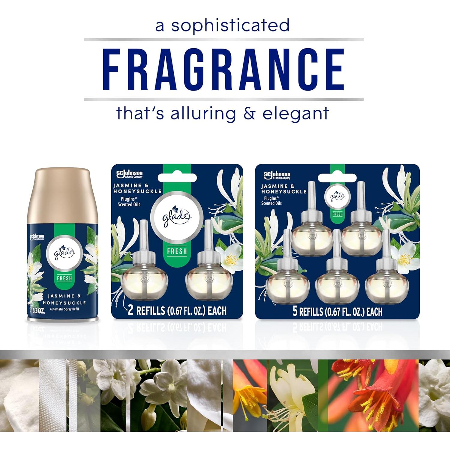 Recargas Ambientador Glade PlugIns Jazmín y Madreselva 19.9 ml