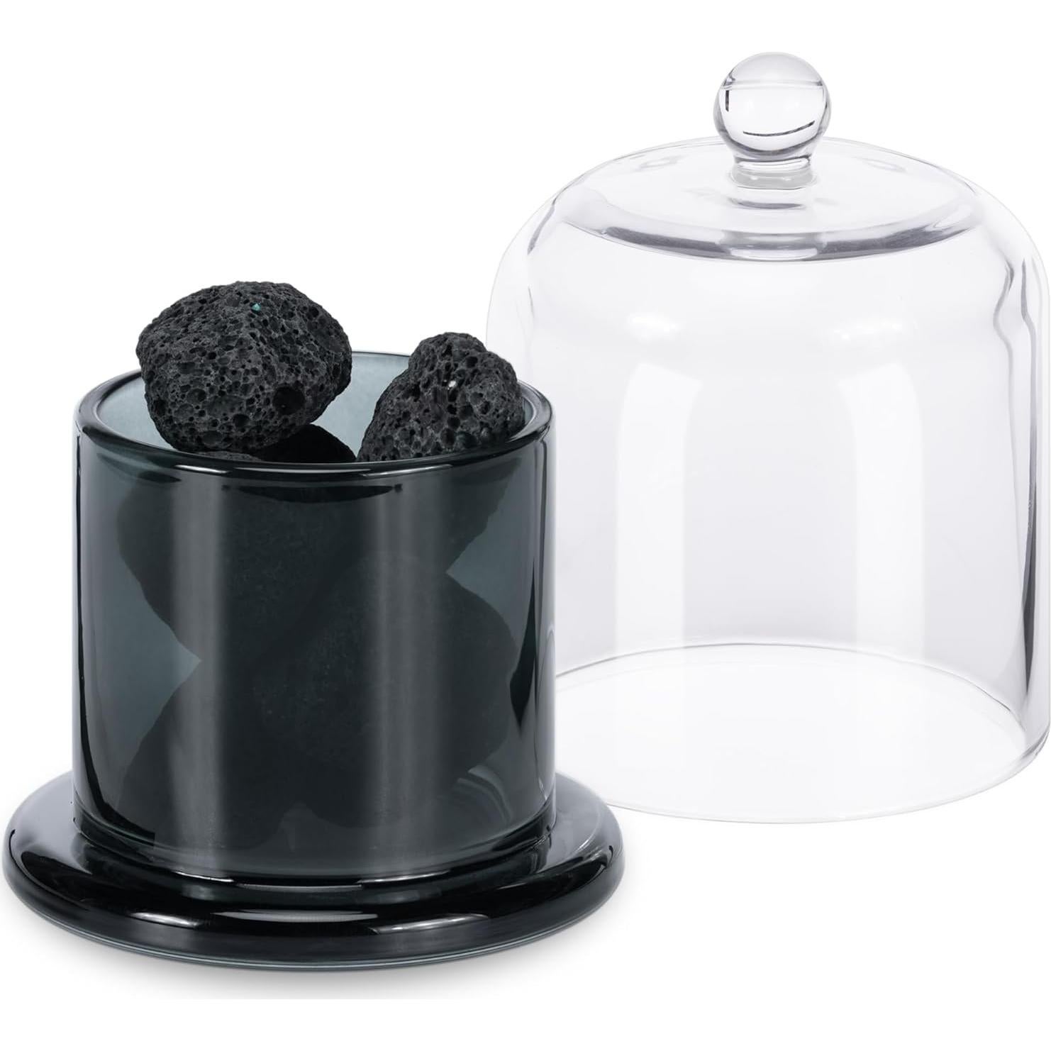 Difusor de Aromaterapia Navaris con Piedras de Lava Negras