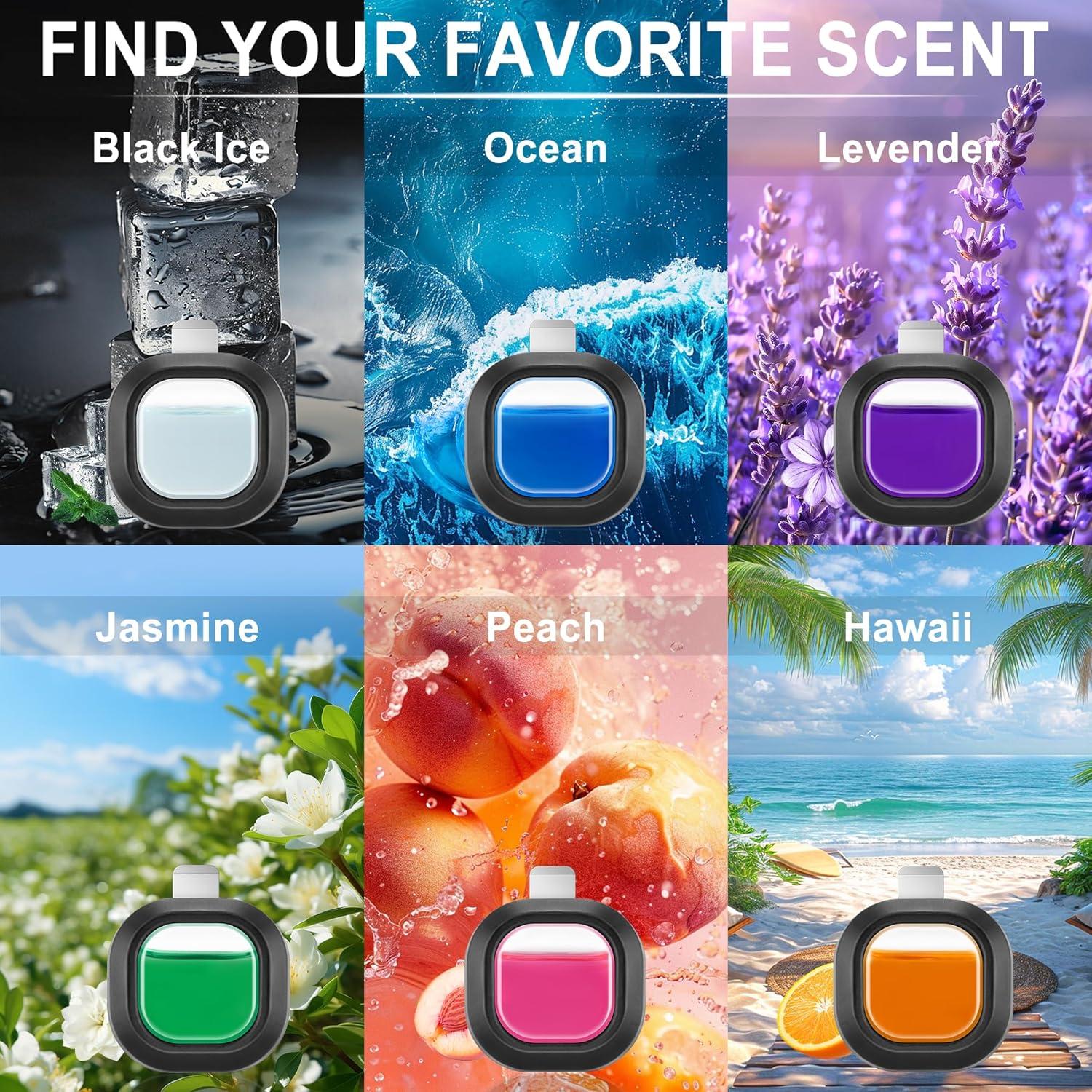 Aromatizante para Auto JUSTTOP - 6 Fragancias Duraderas