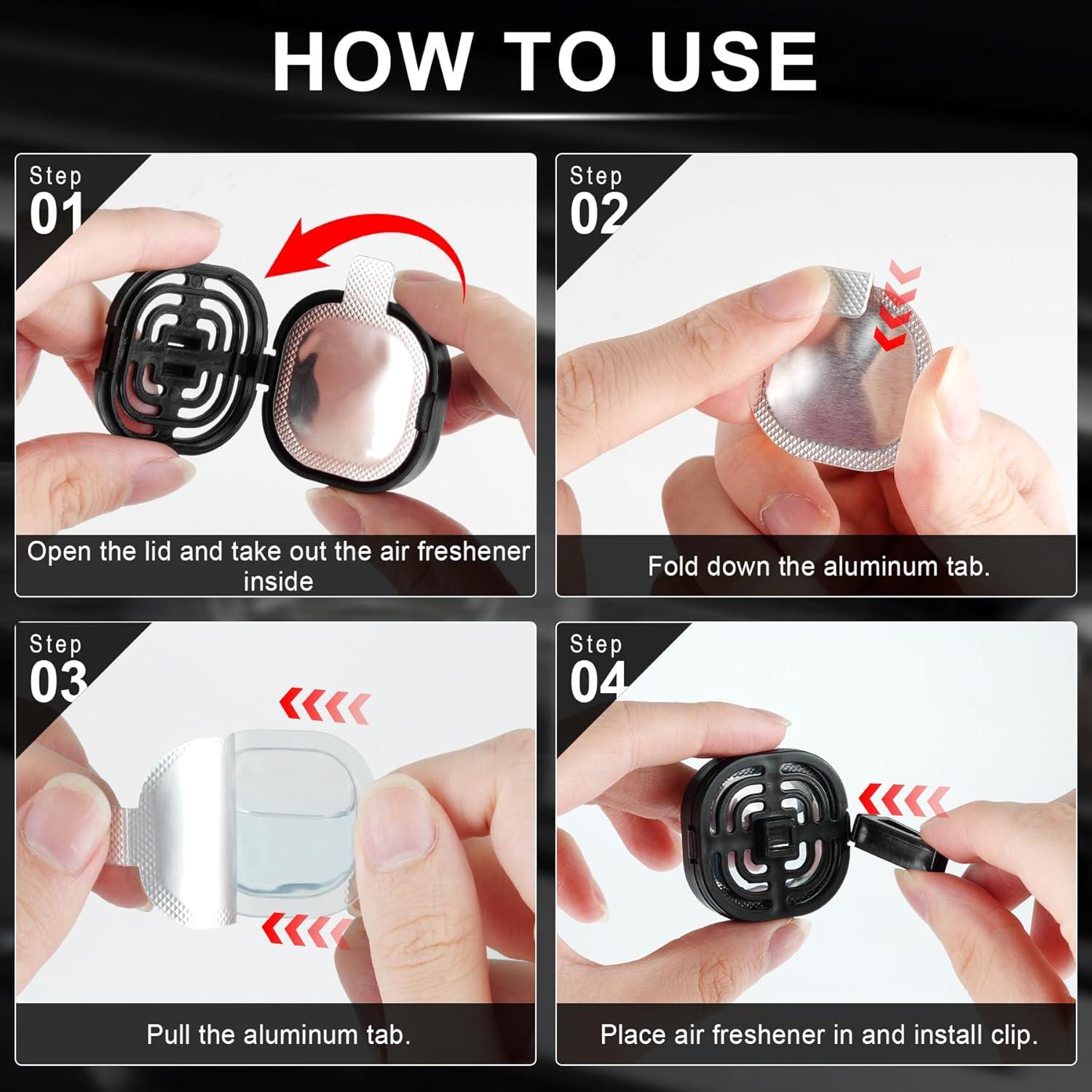 Aromatizante para Auto JUSTTOP - 6 Fragancias Duraderas