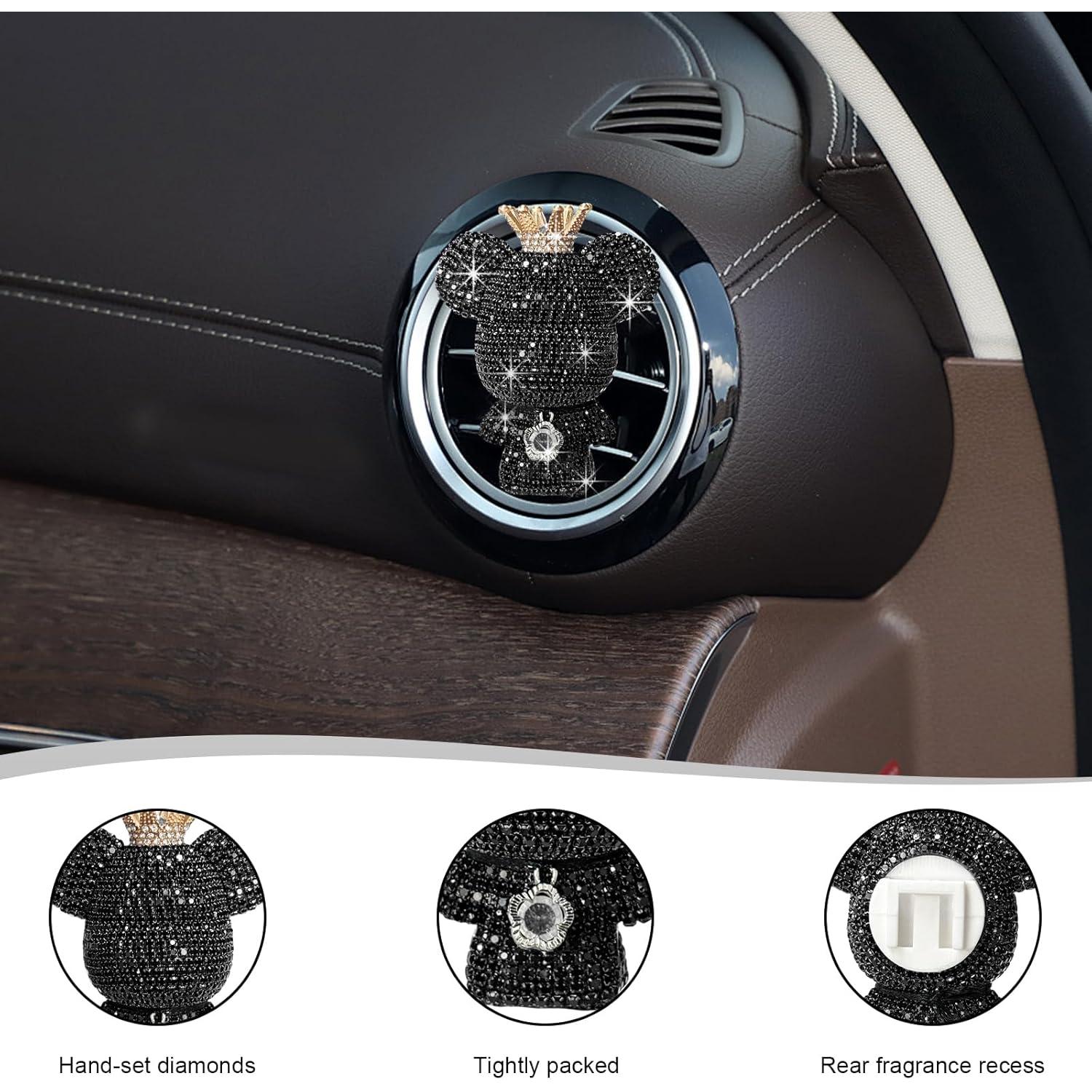 Clip de Ventilación Brillante FSTURIOS con Fragancia Negro