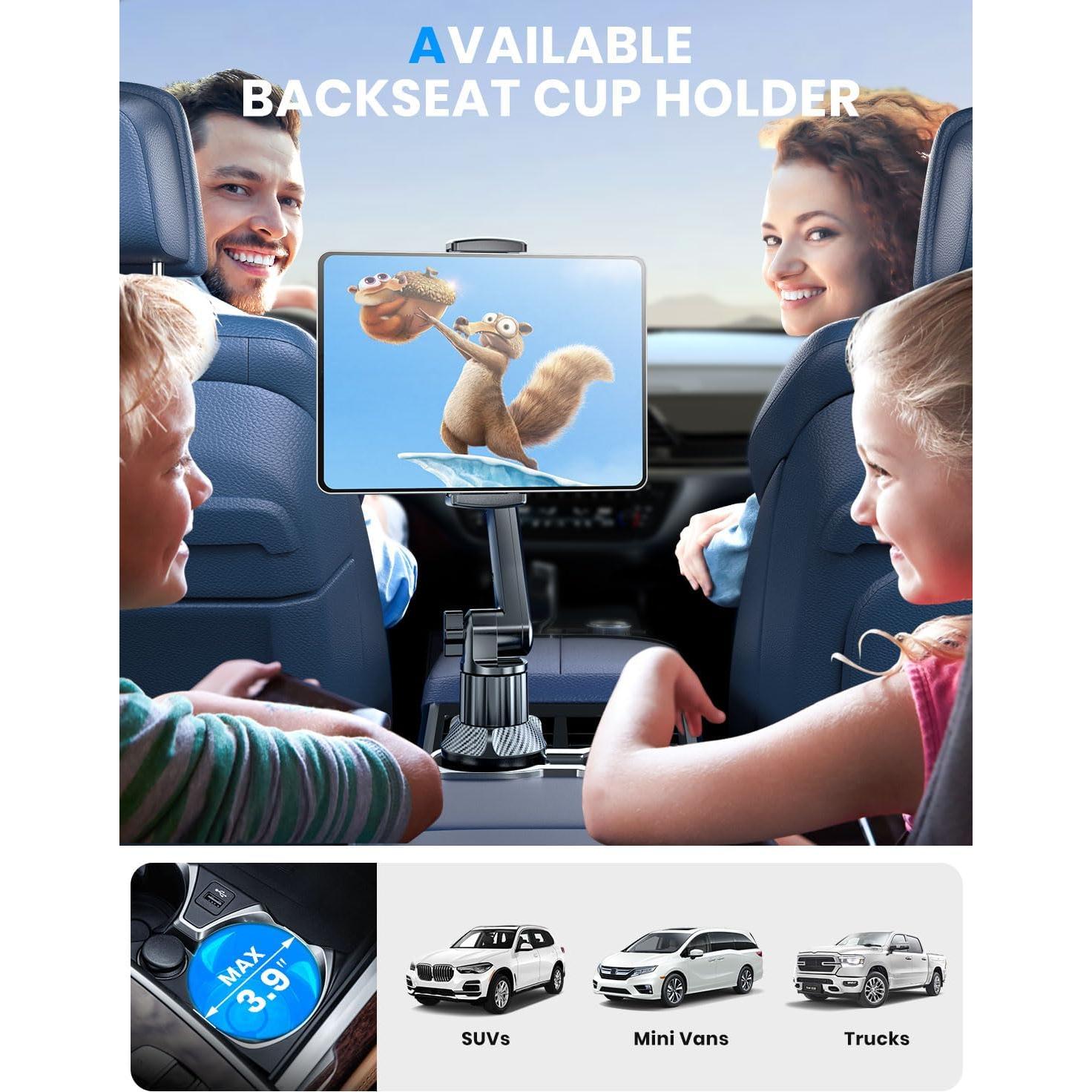 Soporte para Tableta eSamcore en Portavasos Auto Ajustable