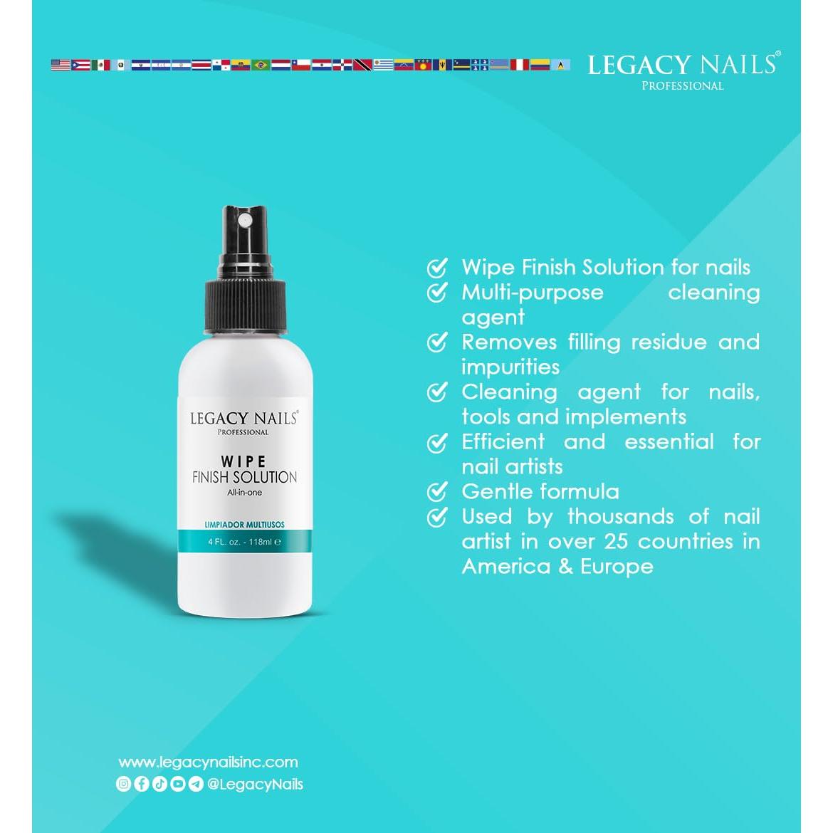 Limpiador Multiusos Legacy Nails 118 ml para Uñas Acrílicas