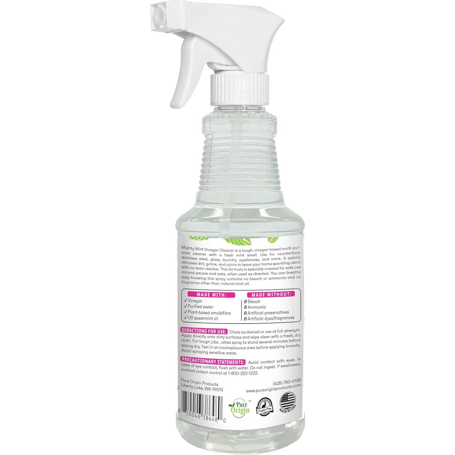 Limpiador Multiusos de Vinagre Mighty Mint 454g - Aroma a Menta