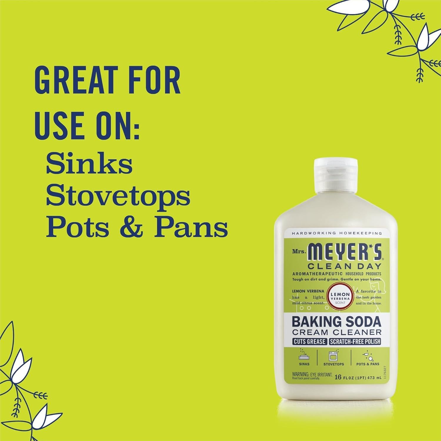 Limpiador Cremoso Bicarbonato de Sodio Mrs. Meyer's 473 ml