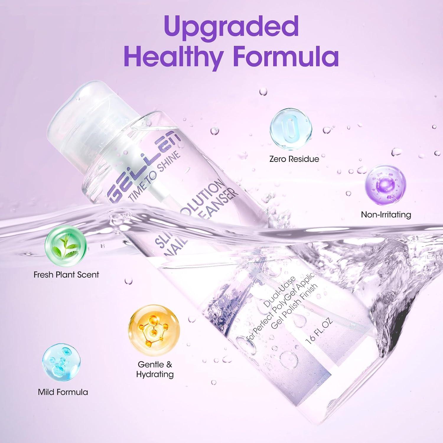 Limpiador de Uñas Gellen 473ml con Bomba - Multiusos