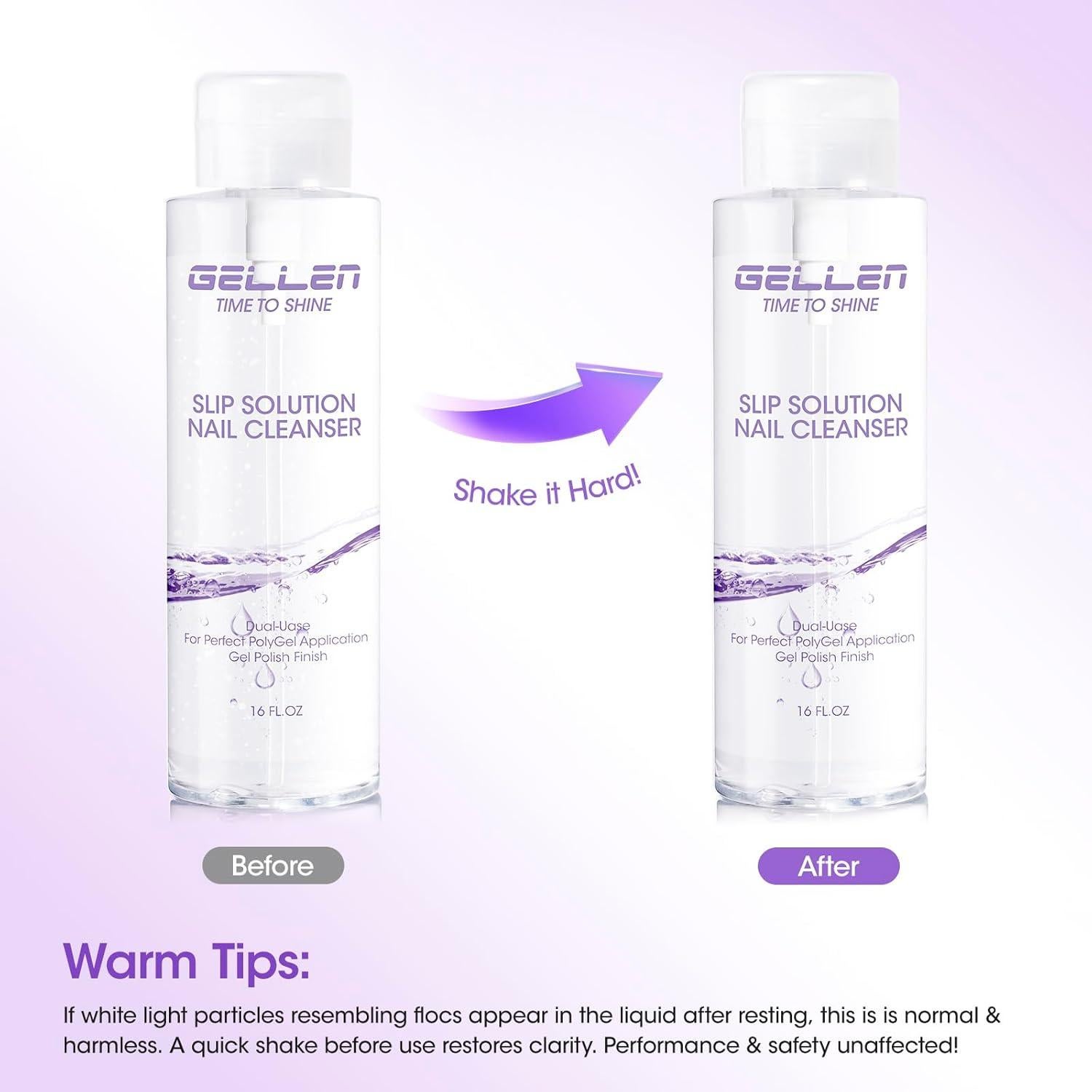 Limpiador de Uñas Gellen 473ml con Bomba - Multiusos