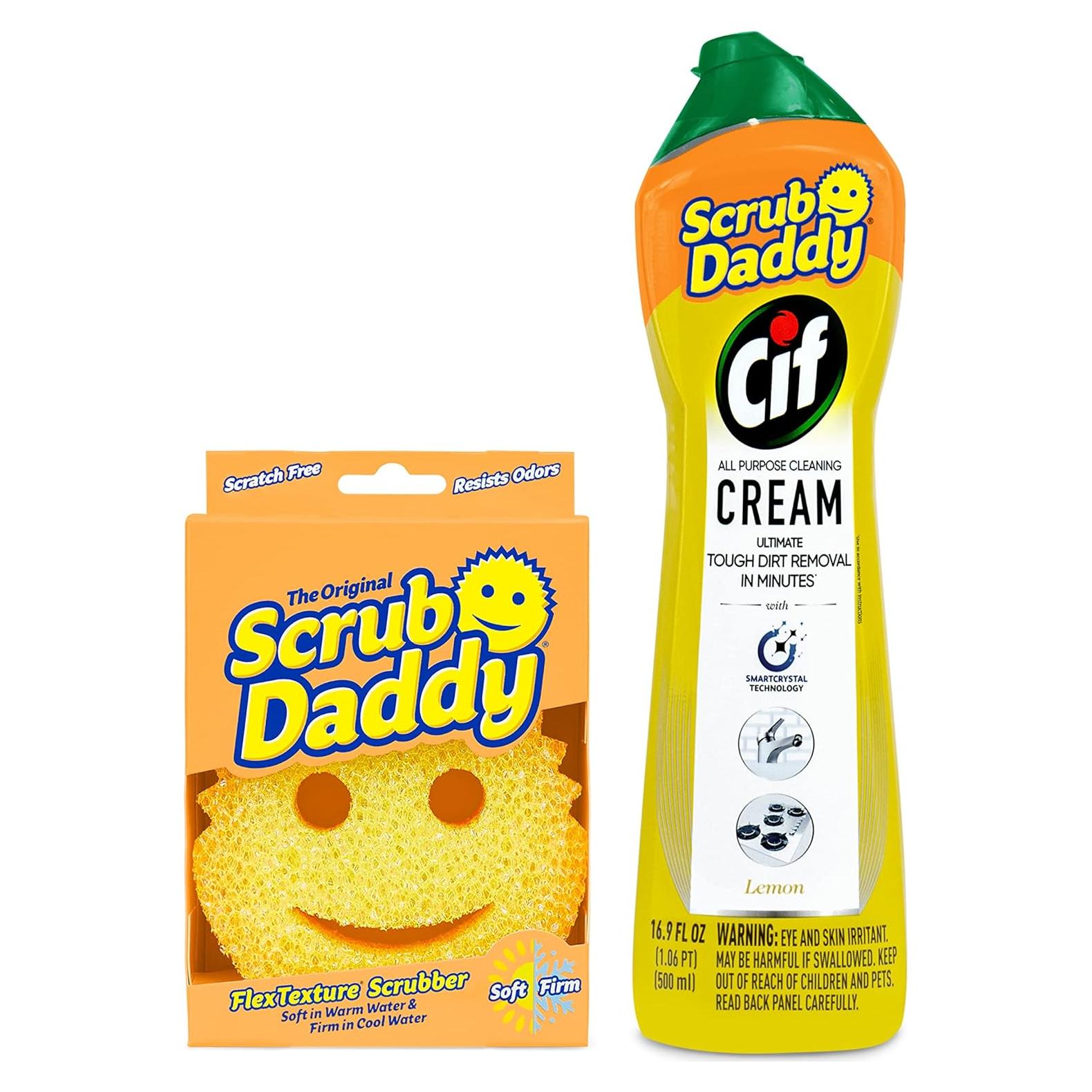 Kit de Limpieza Scrub Daddy + Crema Cif Limón - 2 Piezas