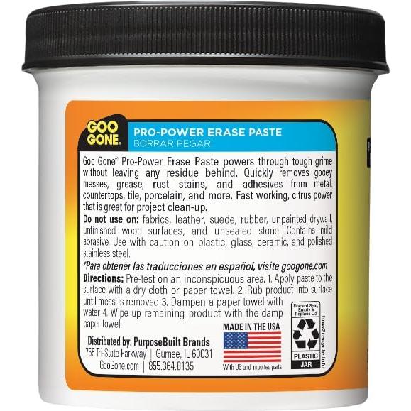 Pasta de Borrado Pro-Poder Goo Gone 567 g - Limpieza Multiusos
