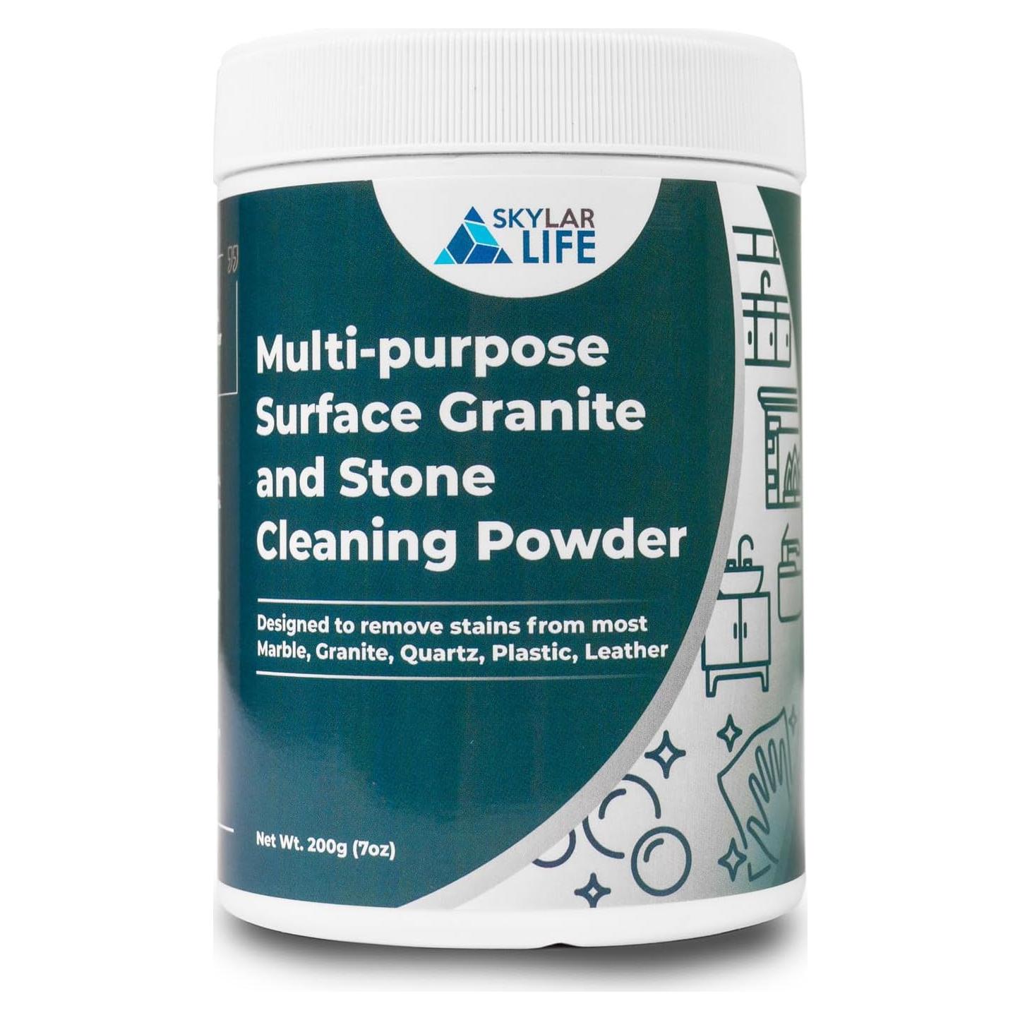 Polvo Limpiador Multiusos Skylarlife 200g para Superficies de Piedra