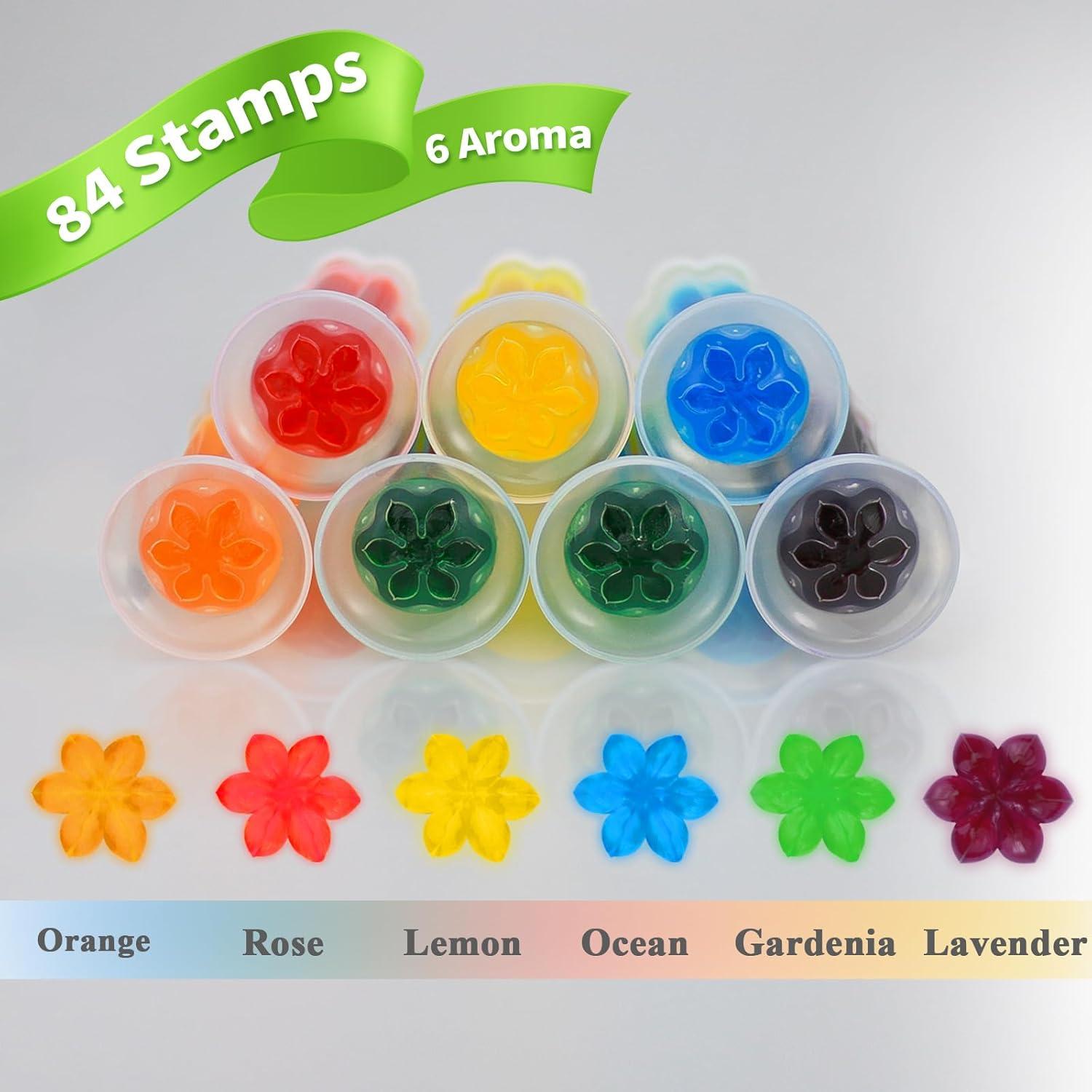 Gel de Inodoro 84 Flores | Limpiador y Ambientador 7 Fragancias