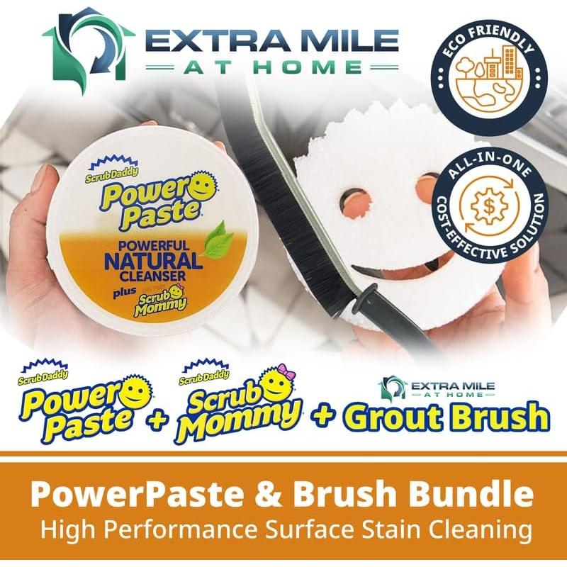 Limpiador Natural Power Paste Extra Mile 348g con Cepillo Flexible