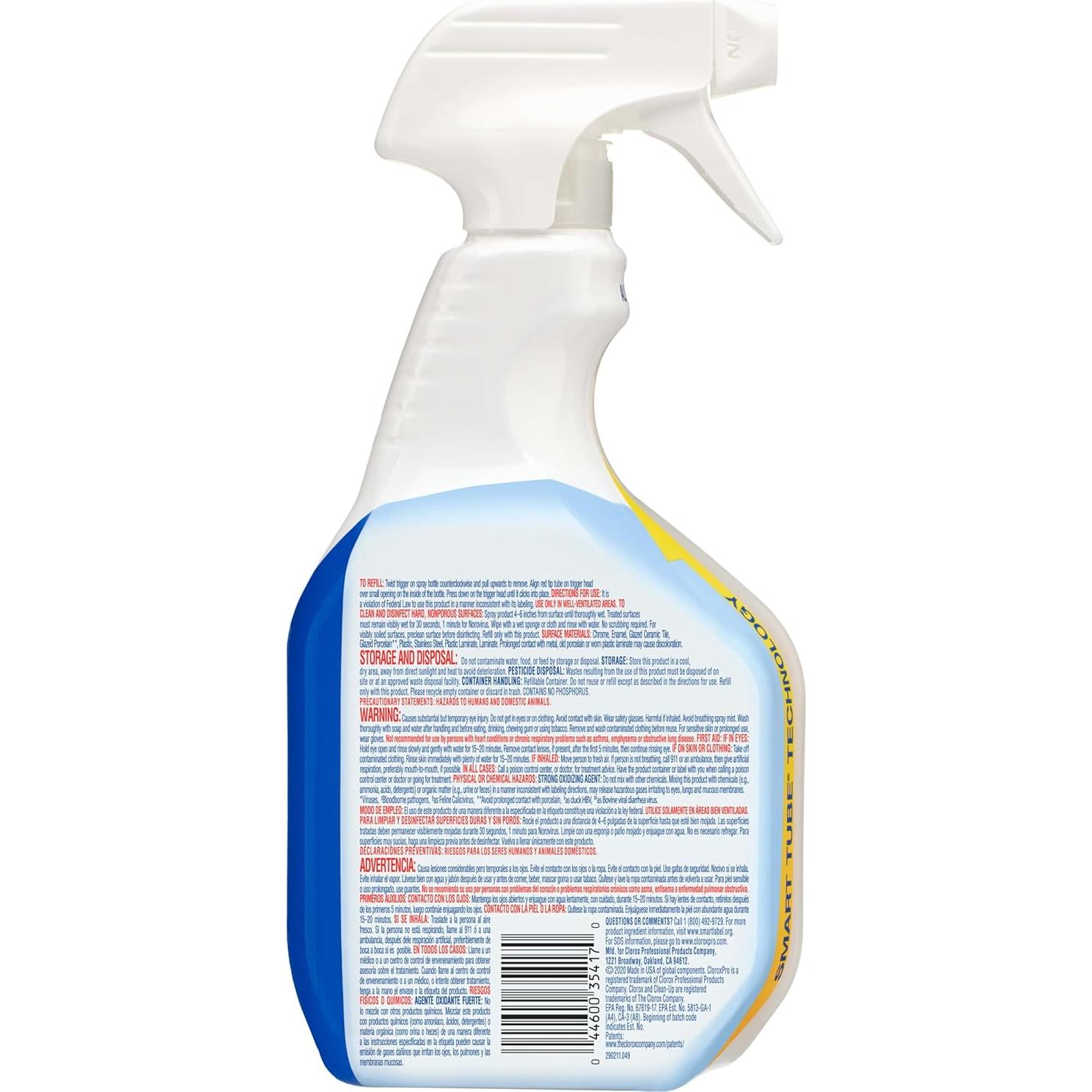 CloroxPro Limpiador Desinfectante con Lejía Spray 946ml