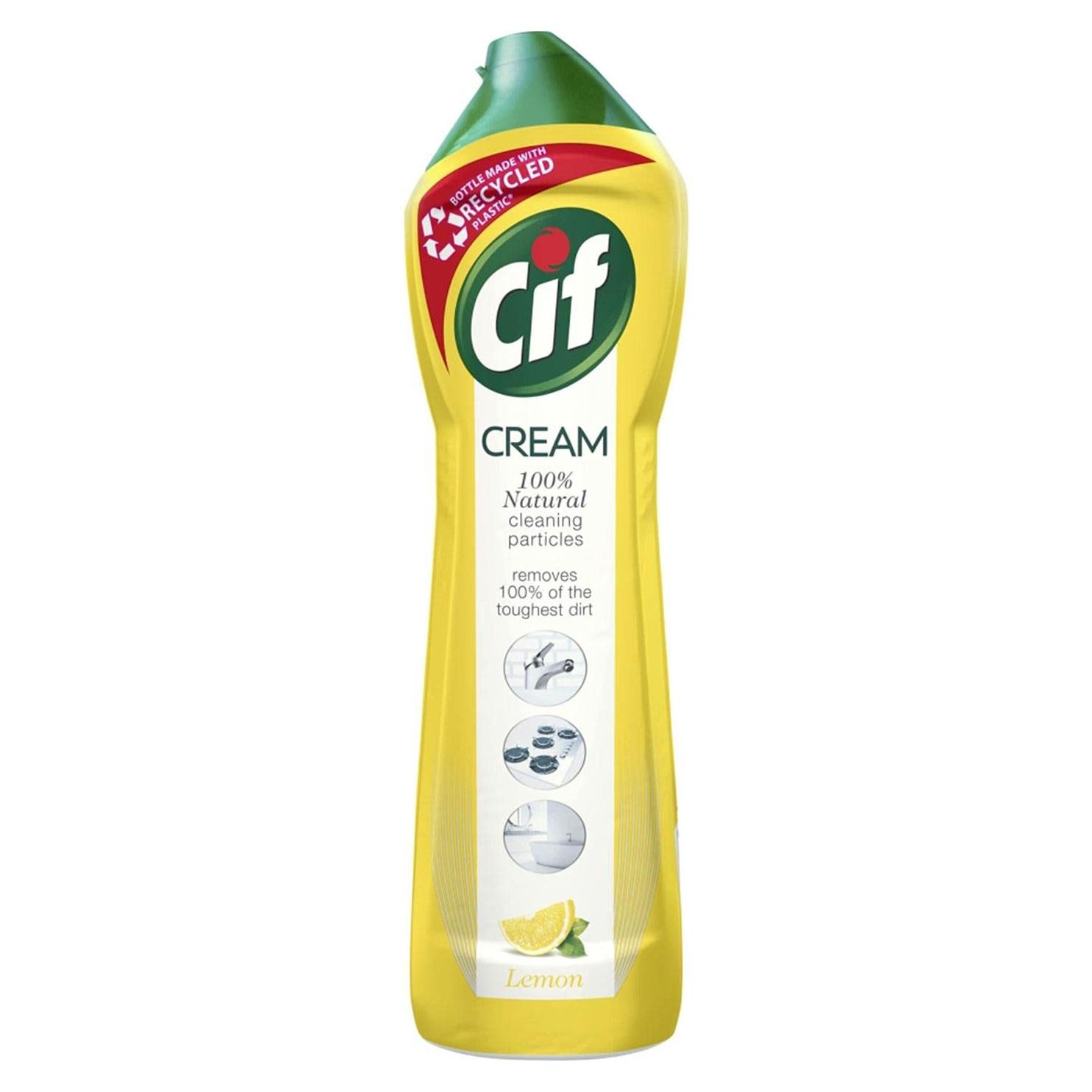 Limpiador en Crema Cif Limón 500ml - Multiusos Brillante