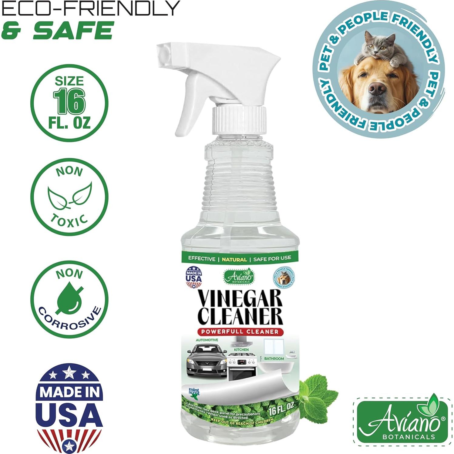 Limpiador de Vinagre Ecológico Aviano Botanicals 473ml Menta