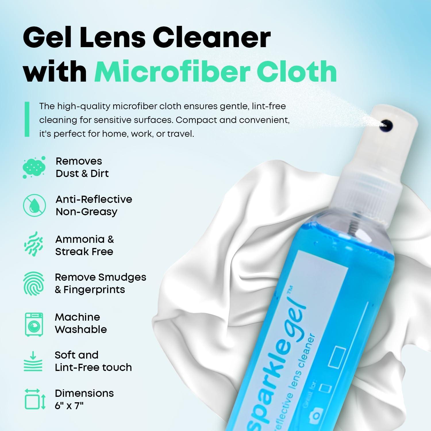 Kit de Limpieza de Gafas OPTIPAK 2x30ml Spray + 2 Paños Microfibra