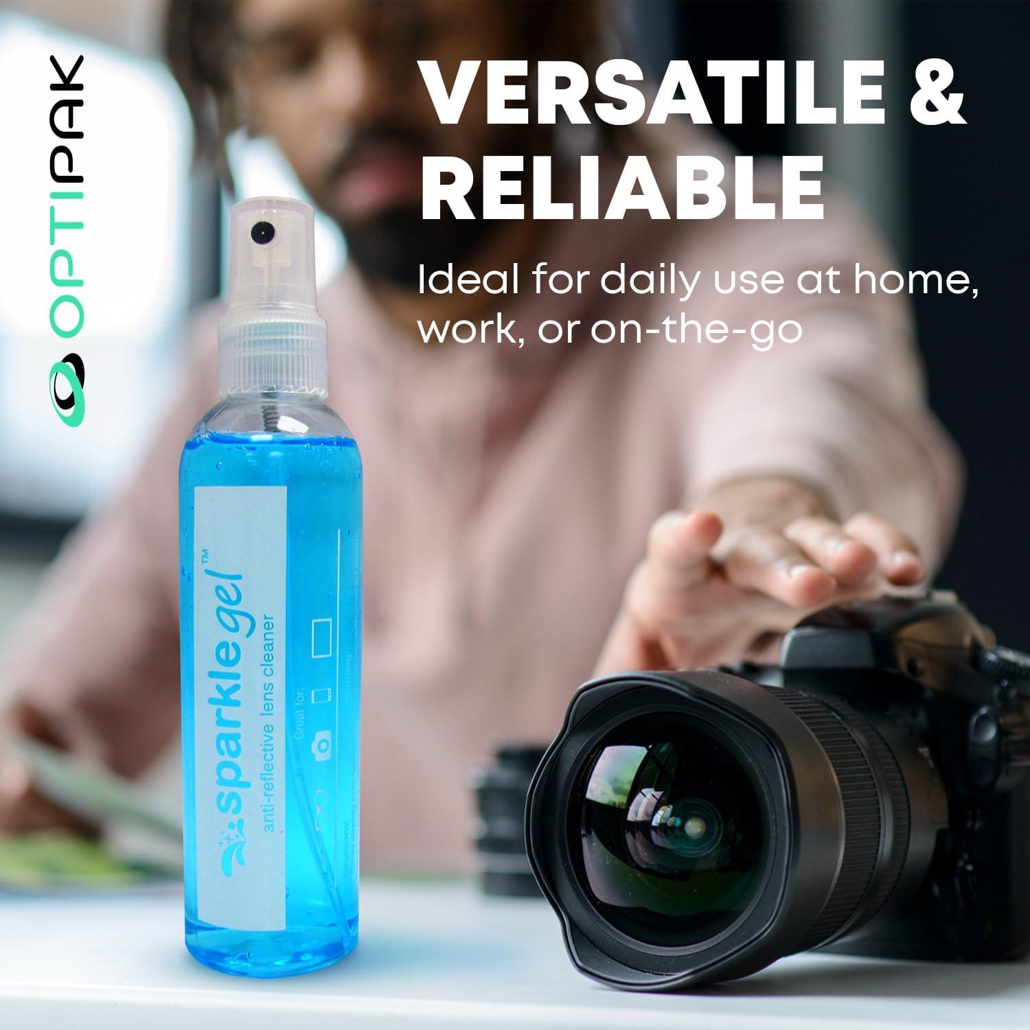 Kit de Limpieza de Gafas OPTIPAK 2x30ml Spray + 2 Paños Microfibra