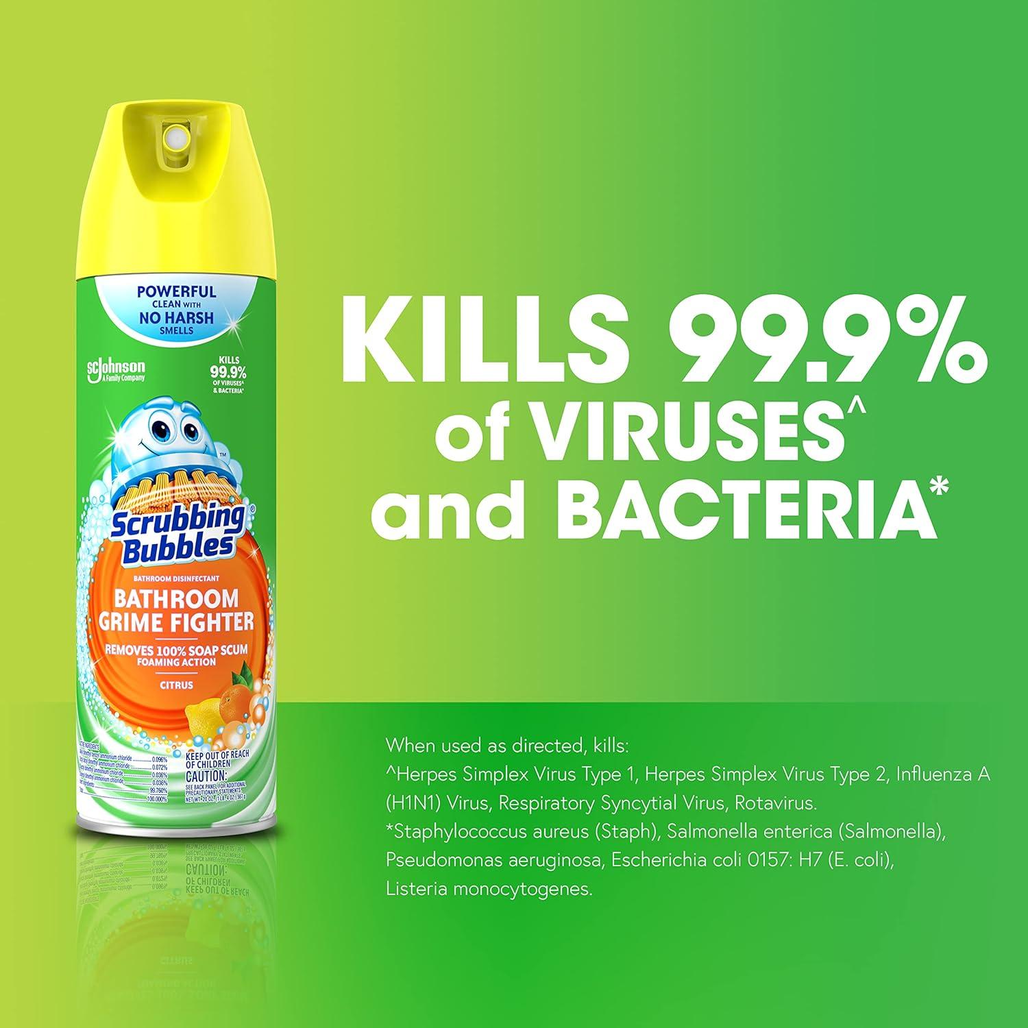 Limpiador de Baño Scrubbing Bubbles 20oz Aroma Cítricos