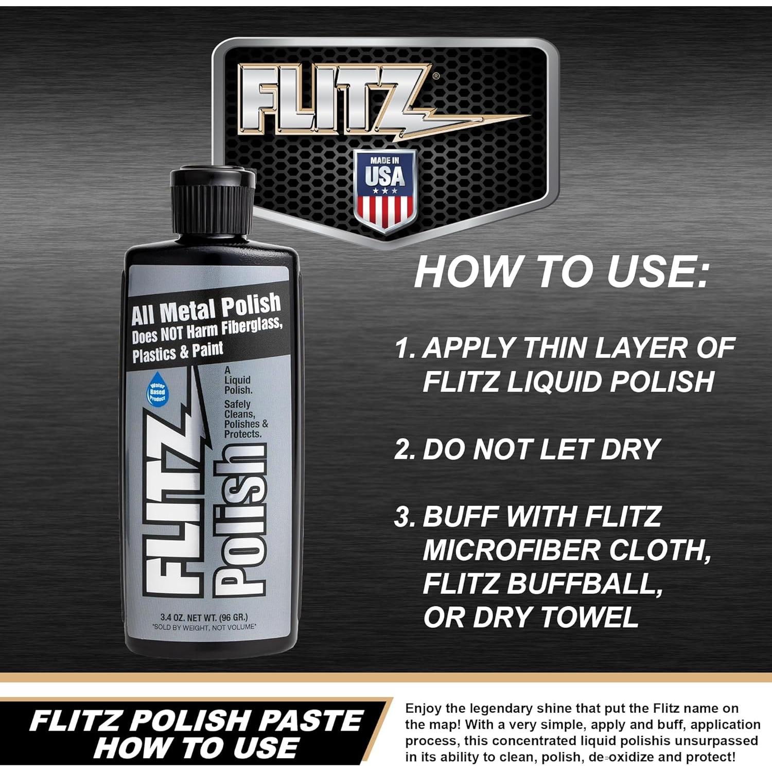 Limpiador y Pulidor de Metal Flitz LQ 04535 - 109.8g