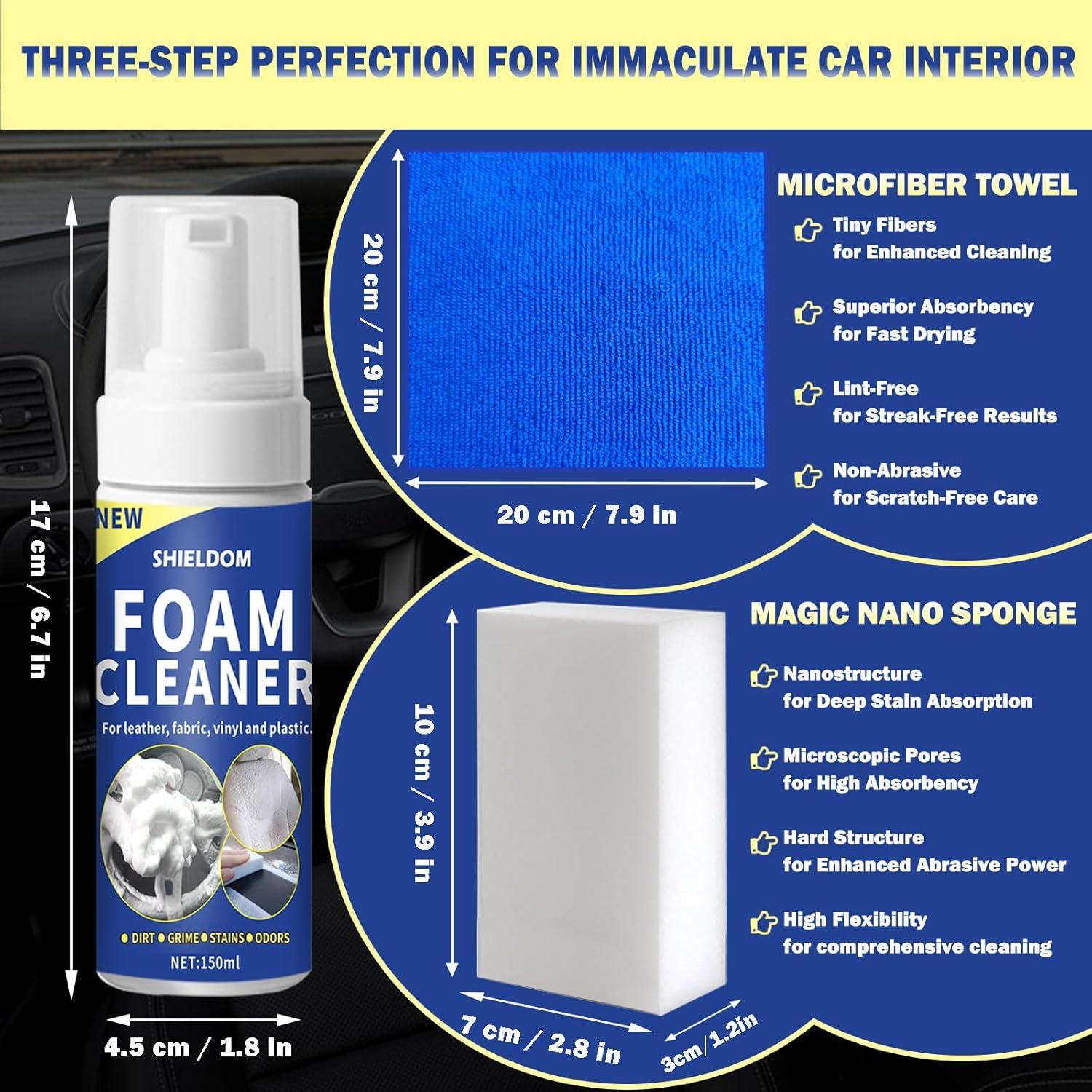 Limpiador de espuma multifuncional SHIELDOM 150ML para tapicería