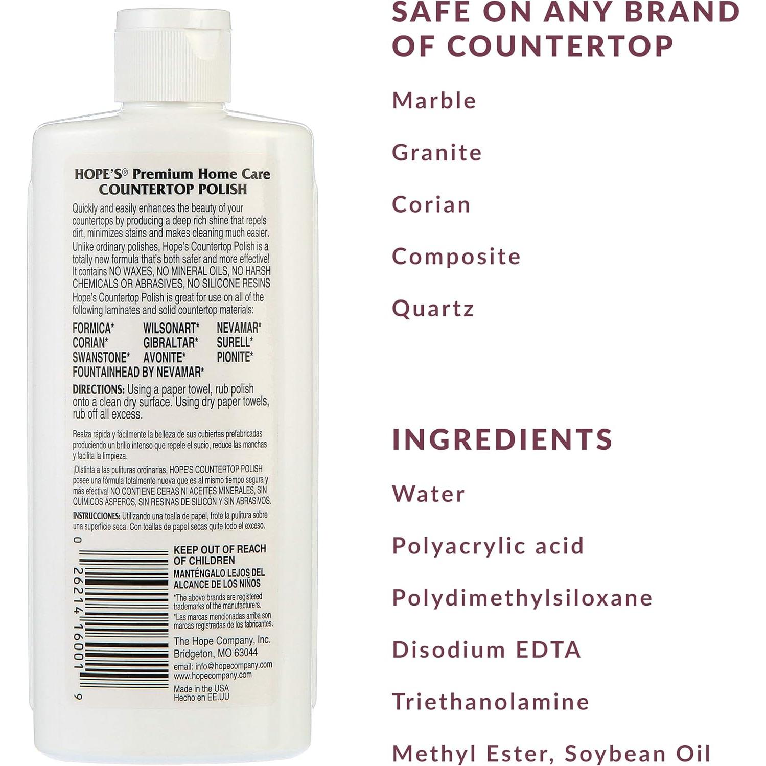 Limpiador de Encimeras Hope's 236.6 ml - Multi-Superficie