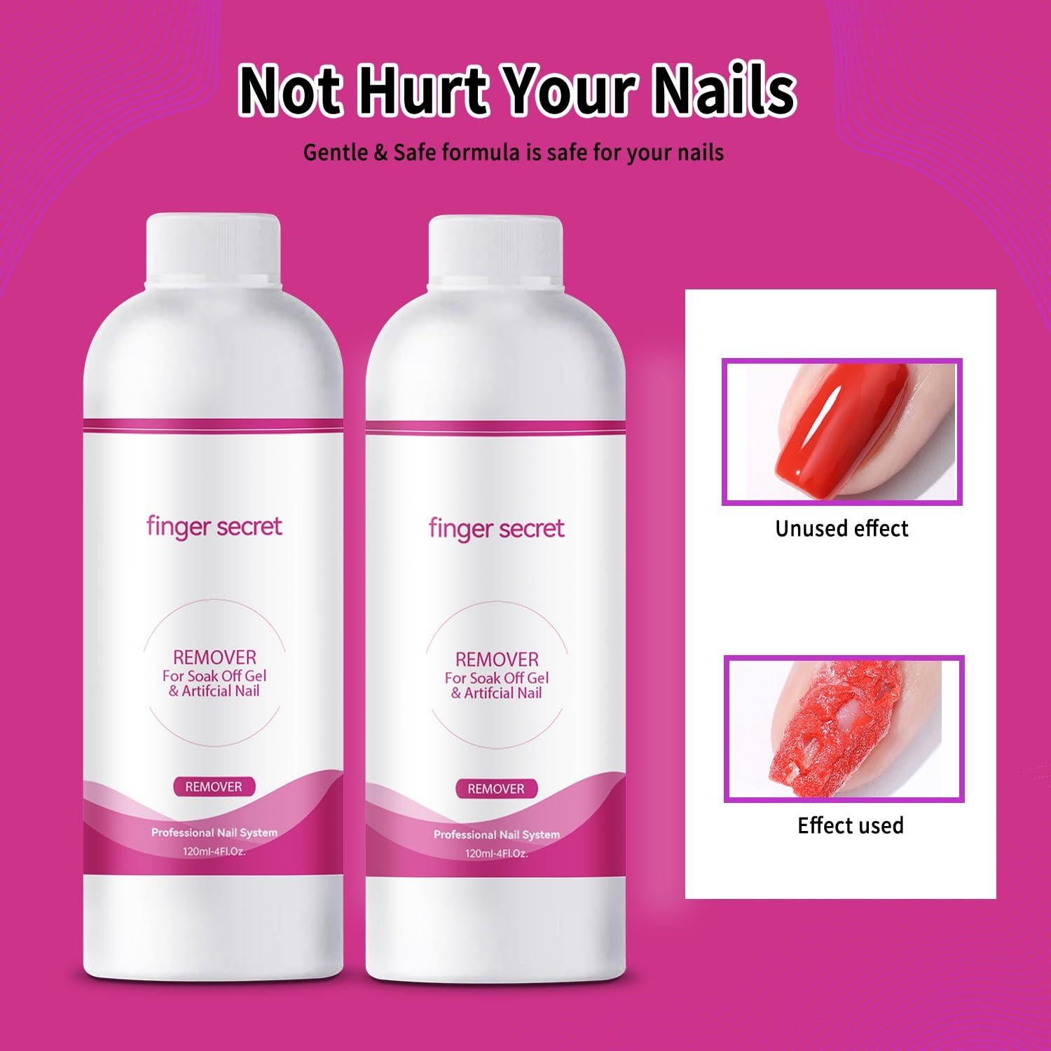 Removedor de Esmalte de Uñas en Gel BEVINAS 2PCS 289g