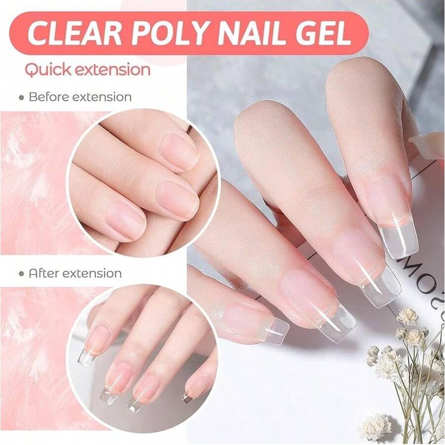 Gel deslizante SETE 60 ml para extensión de uñas con brocha