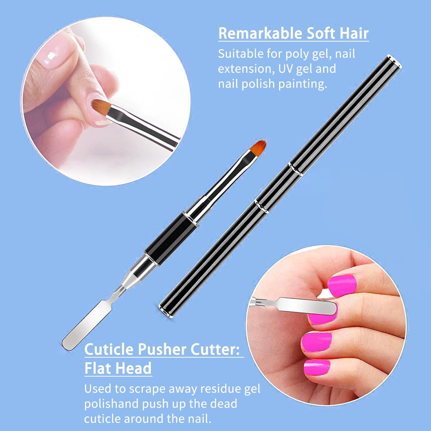 Gel deslizante SETE 60 ml para extensión de uñas con brocha