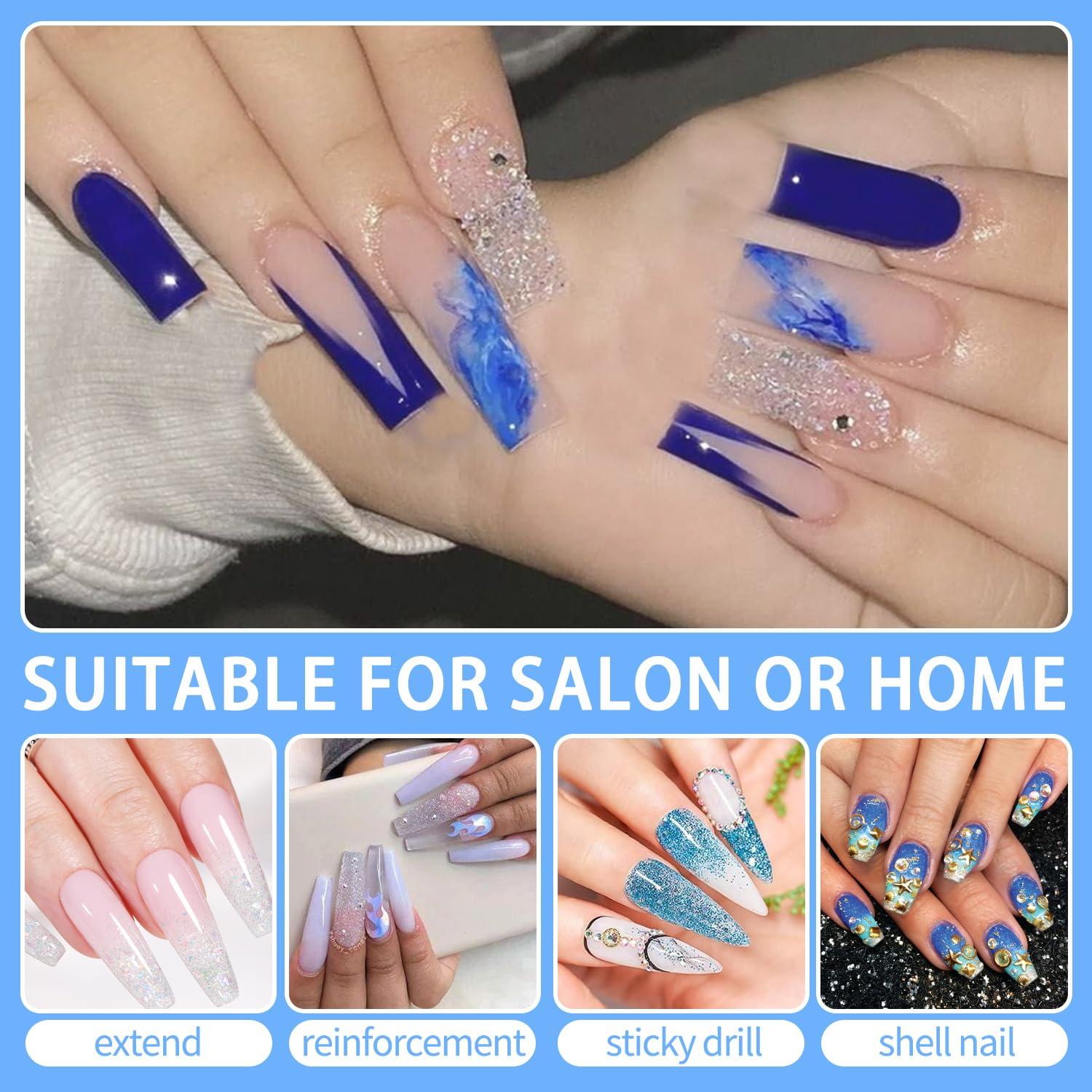 Gel deslizante SETE 60 ml para extensión de uñas con brocha