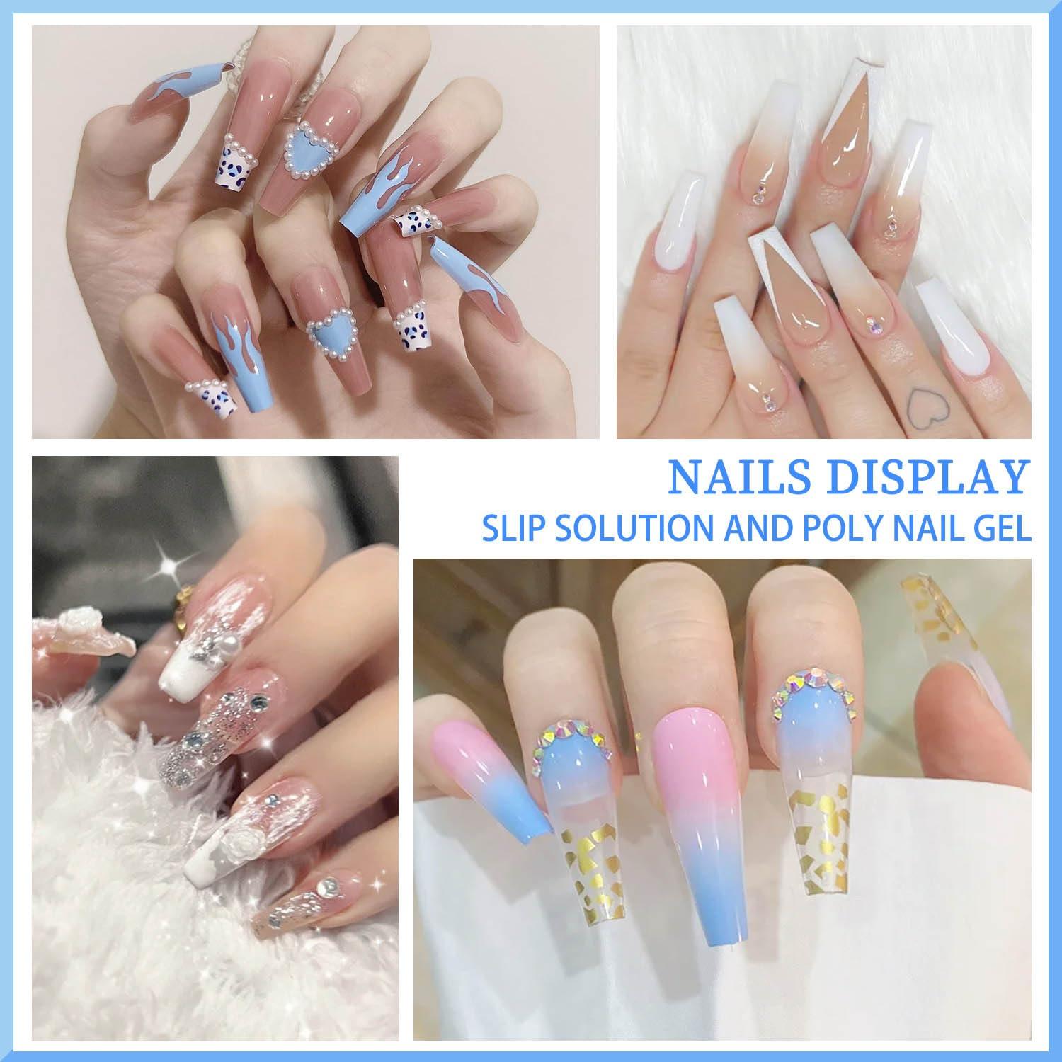 Gel deslizante SETE 60 ml para extensión de uñas con brocha