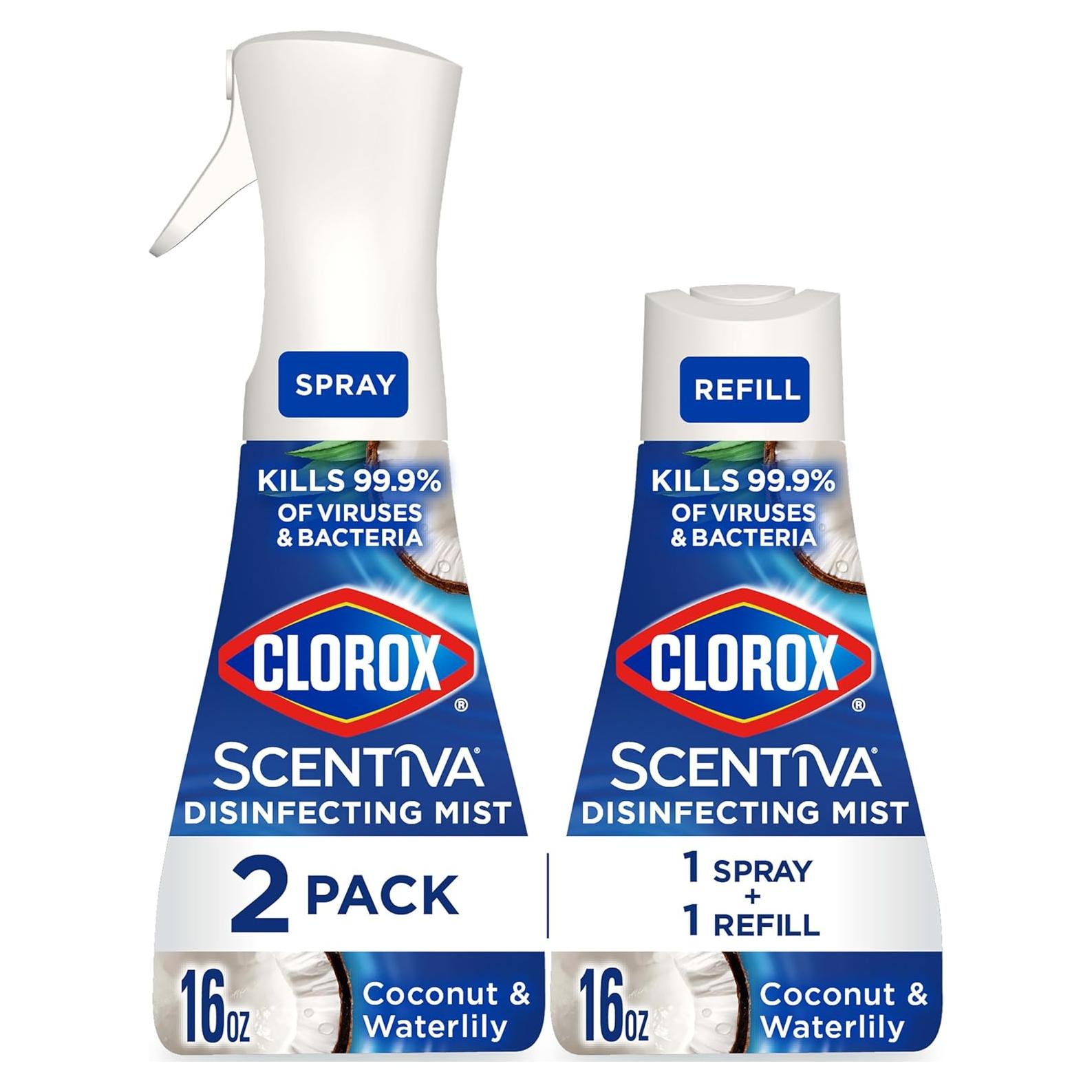 Clorox Scentiva Nebulizador Desinfectante Coco y Lirio 1L