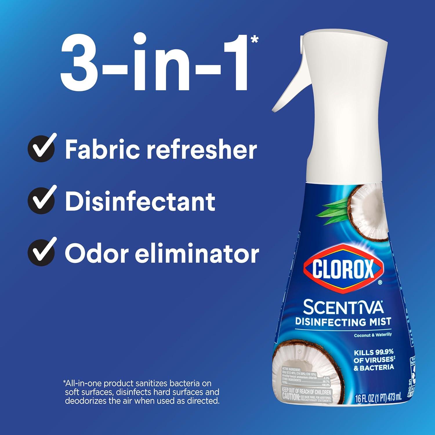 Clorox Scentiva Nebulizador Desinfectante Coco y Lirio 1L