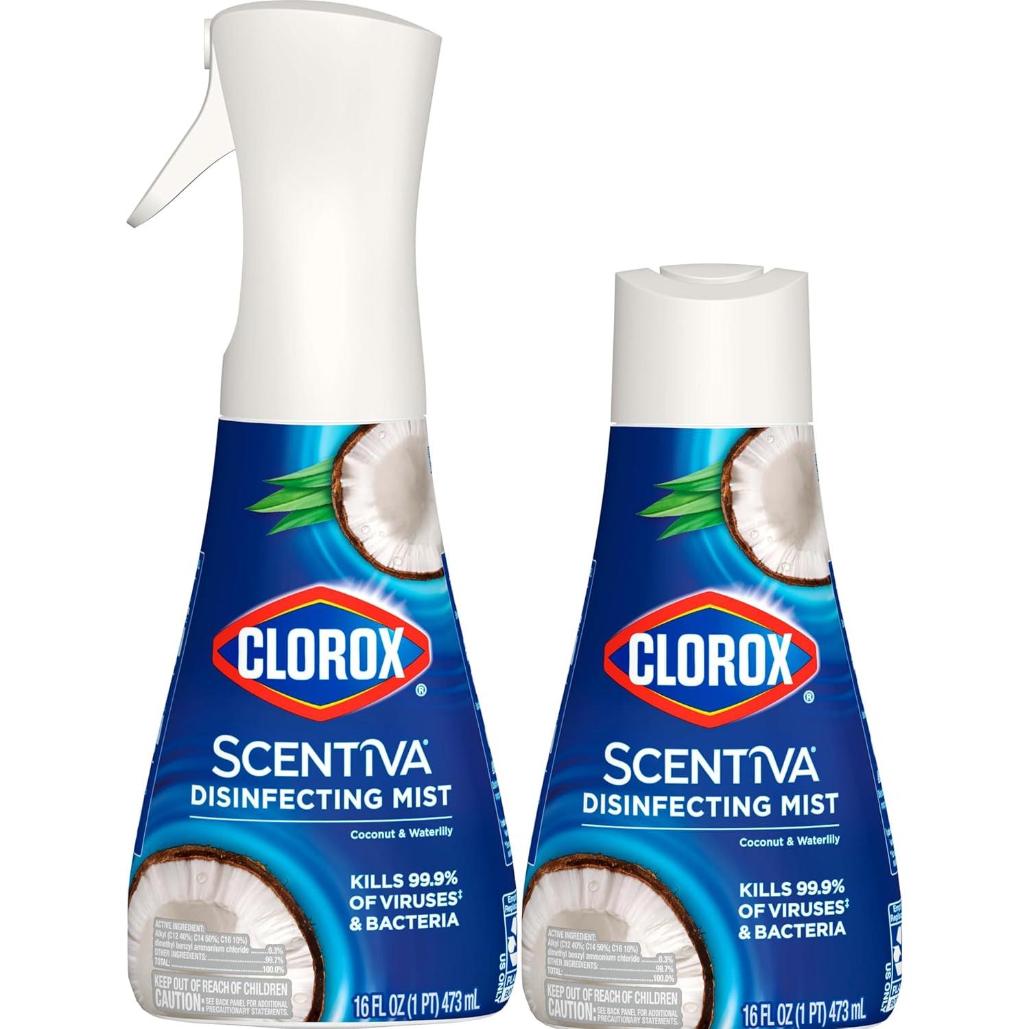 Clorox Scentiva Nebulizador Desinfectante Coco y Lirio 1L